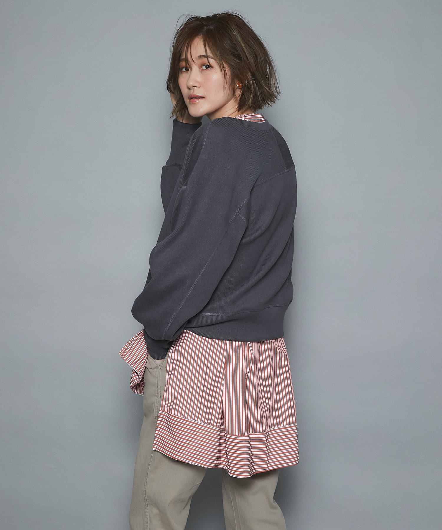 un dix cors(アンディコール) 【コーデのプラスに持っておきたい定番アイテム】起毛リブカットカーデ