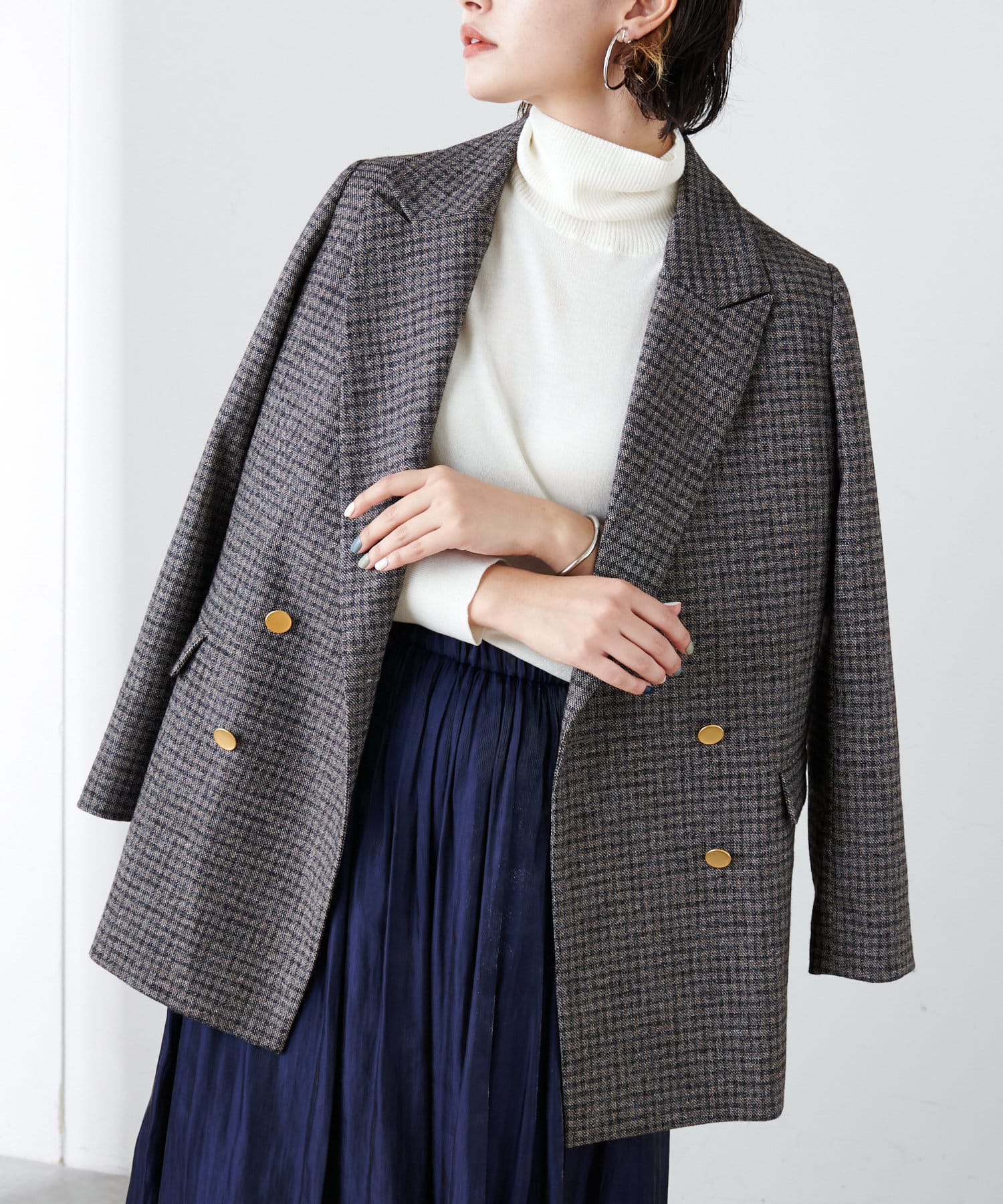 ワンランク上のオシャレ】ダブルブレストジャケット - COLLAGE 