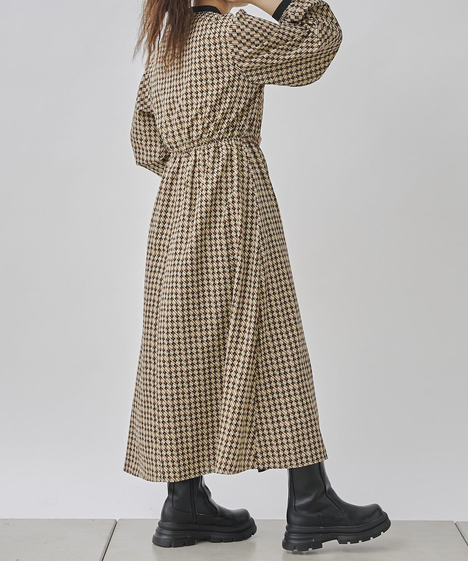 前立て配色アンティーク柄シャツワンピ Cpcm シーピーシーエム レディース Pal Closet パルクローゼット パルグループ公式ファッション通販サイト