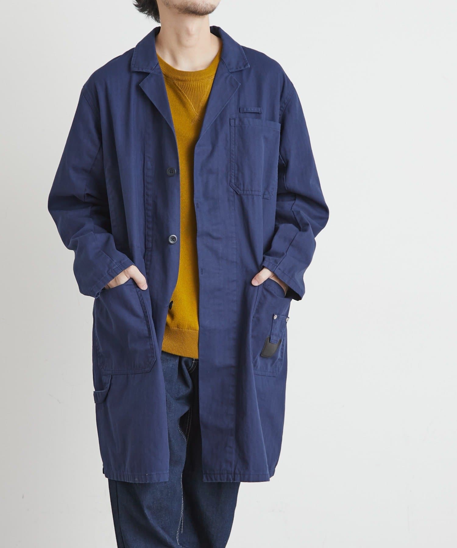 Gevaco ゲバコ ヘリンボンフレンチワークコート Ciaopanic Typy チャオパニックティピー メンズ Pal Closet パルクローゼット パルグループ公式ファッション通販サイト