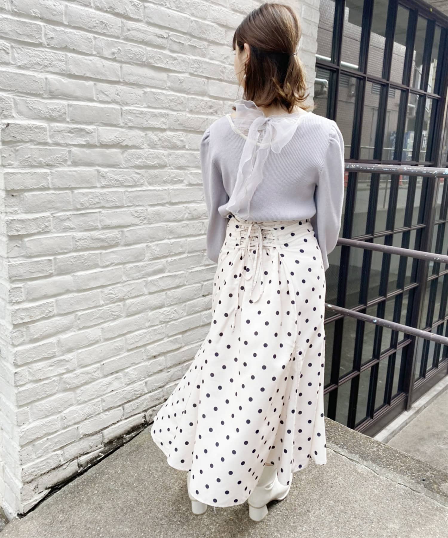 バックリボンニット One After Another Nice Claup ワンアフターアナザー ナイスクラップ レディース Pal Closet パルクローゼット パルグループ公式ファッション通販サイト