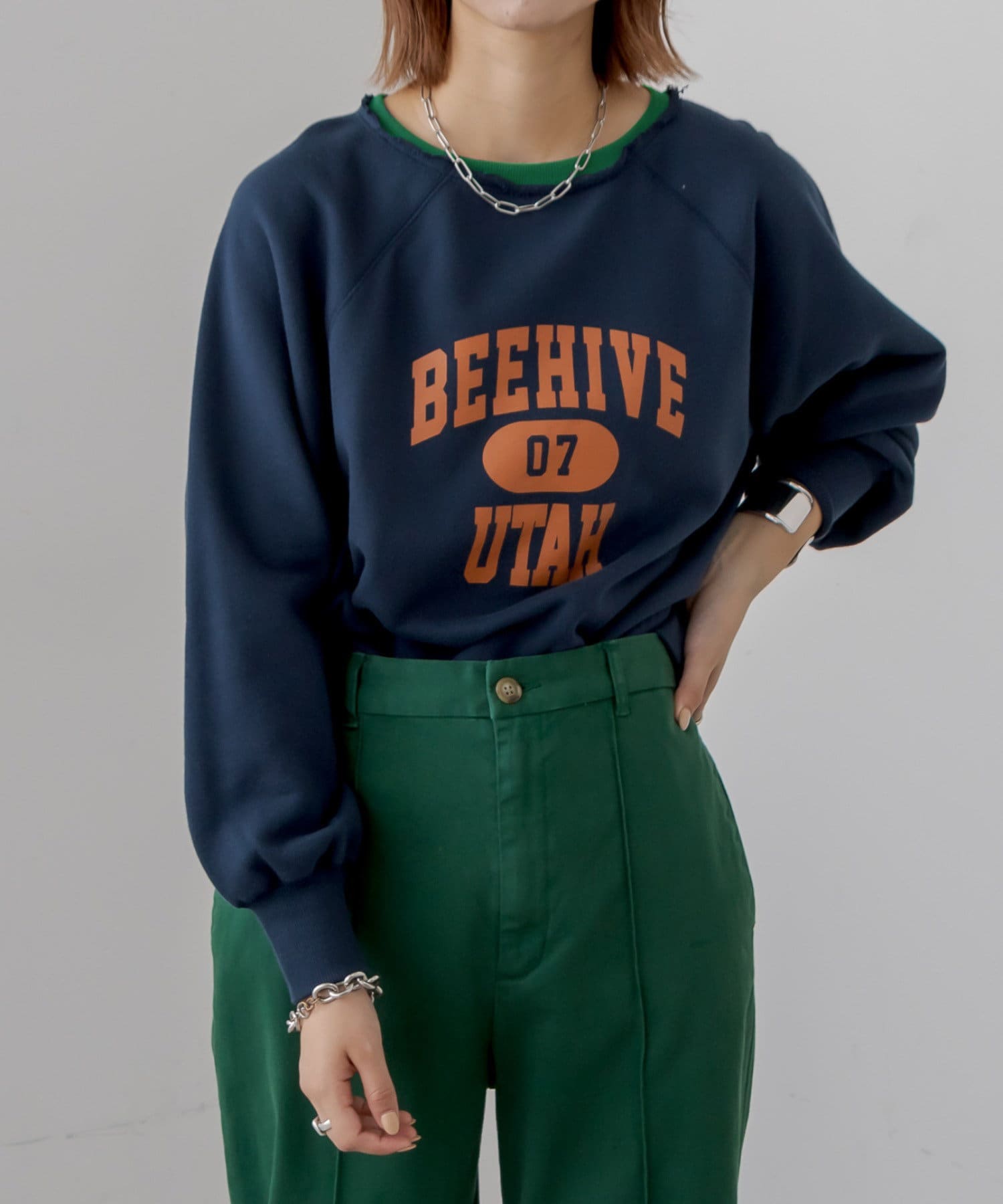 リメイク風リンガーロゴスウェット Ciaopanic Typy チャオパニックティピー レディース Pal Closet パルクローゼット パルグループ公式ファッション通販サイト