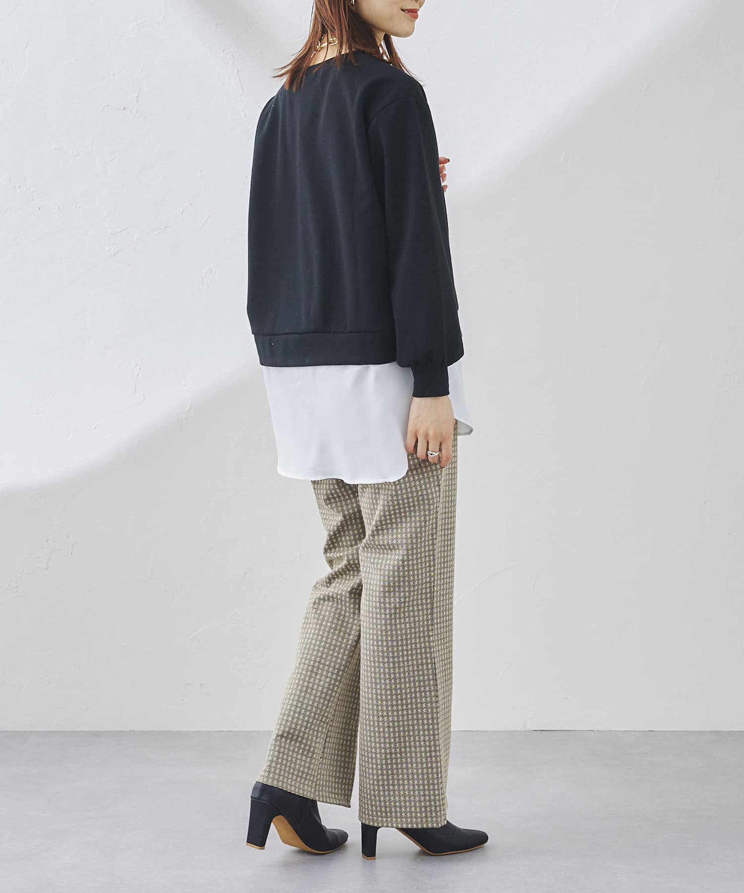 prose verse(プロズヴェール) シャツドッキングロゴプルオーバー