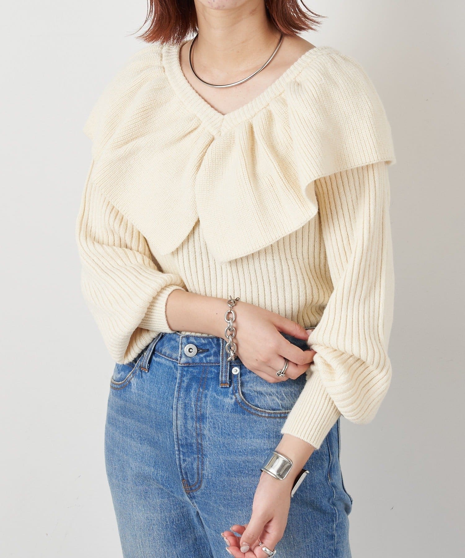 フリルカラーニット Ciaopanic Typy チャオパニックティピー レディース Pal Closet パルクローゼット パルグループ公式ファッション通販サイト