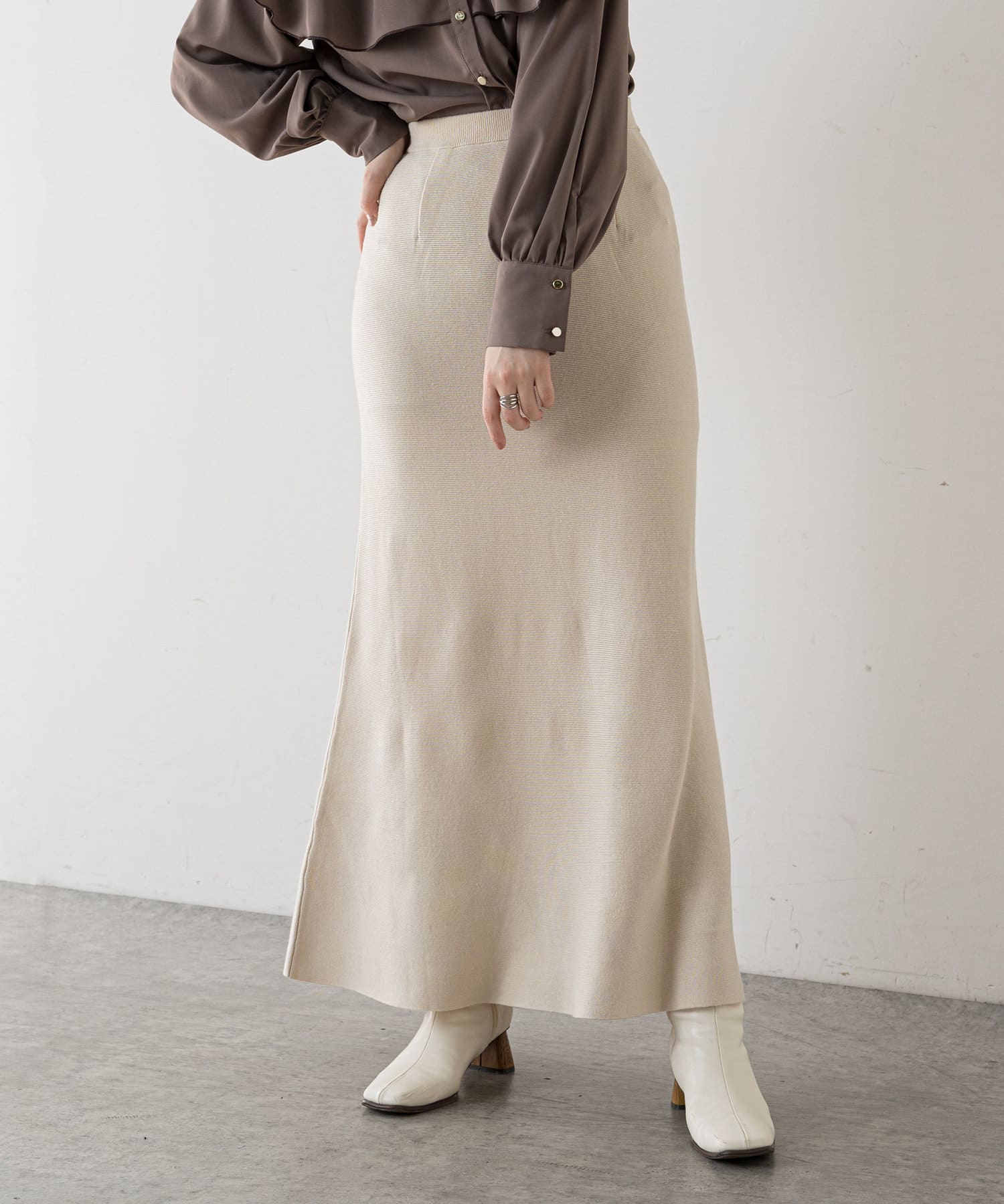 WEB限定】マーメイドニットスカート | natural couture(ナチュラル