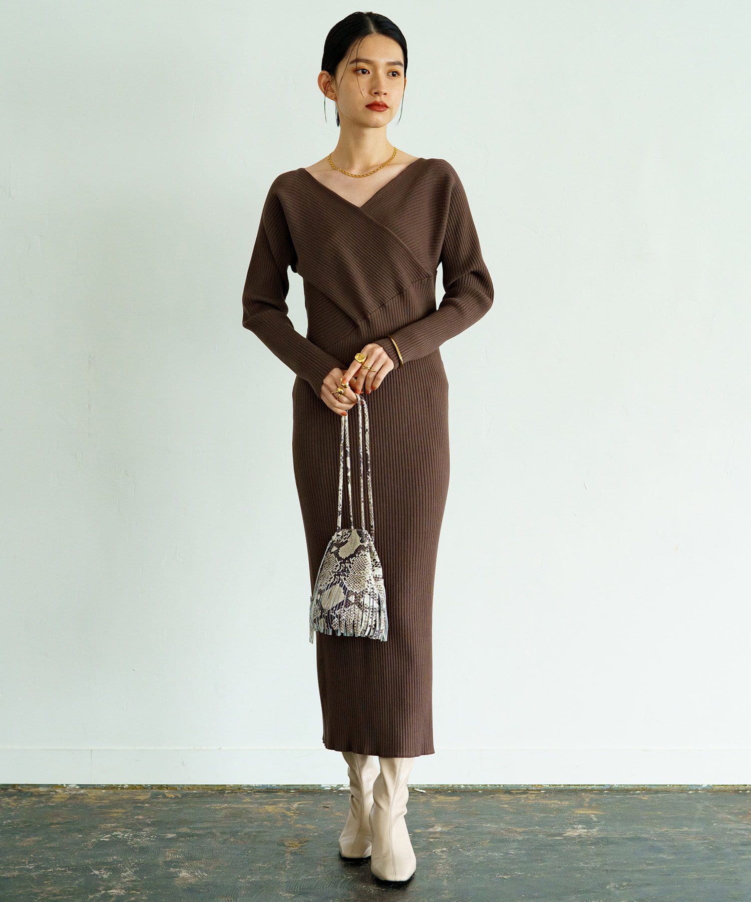 アシメリブワンピース Loungedress ラウンジドレス レディース Pal Closet パルクローゼット パルグループ公式ファッション通販サイト