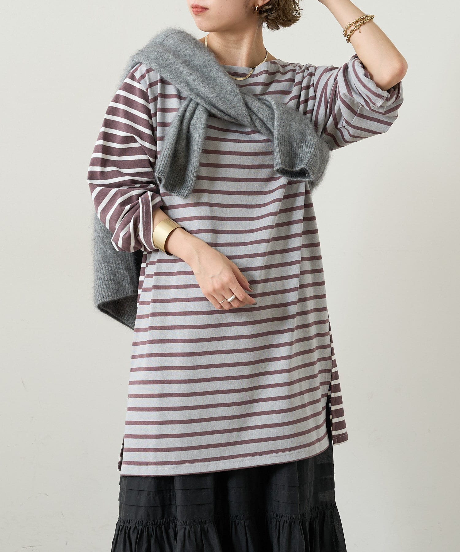 クレイジーパターンボーダーワンピース Omekashi オメカシ レディース Pal Closet パルクローゼット パルグループ公式ファッション通販サイト