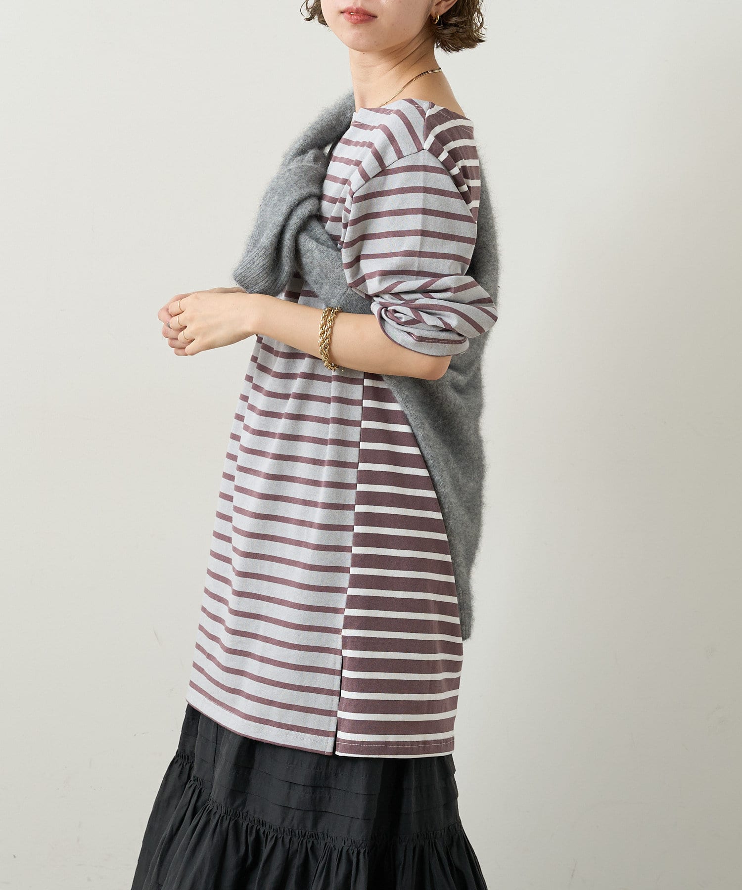 クレイジーパターンボーダーワンピース Omekashi オメカシ レディース Pal Closet パルクローゼット パルグループ公式ファッション通販サイト