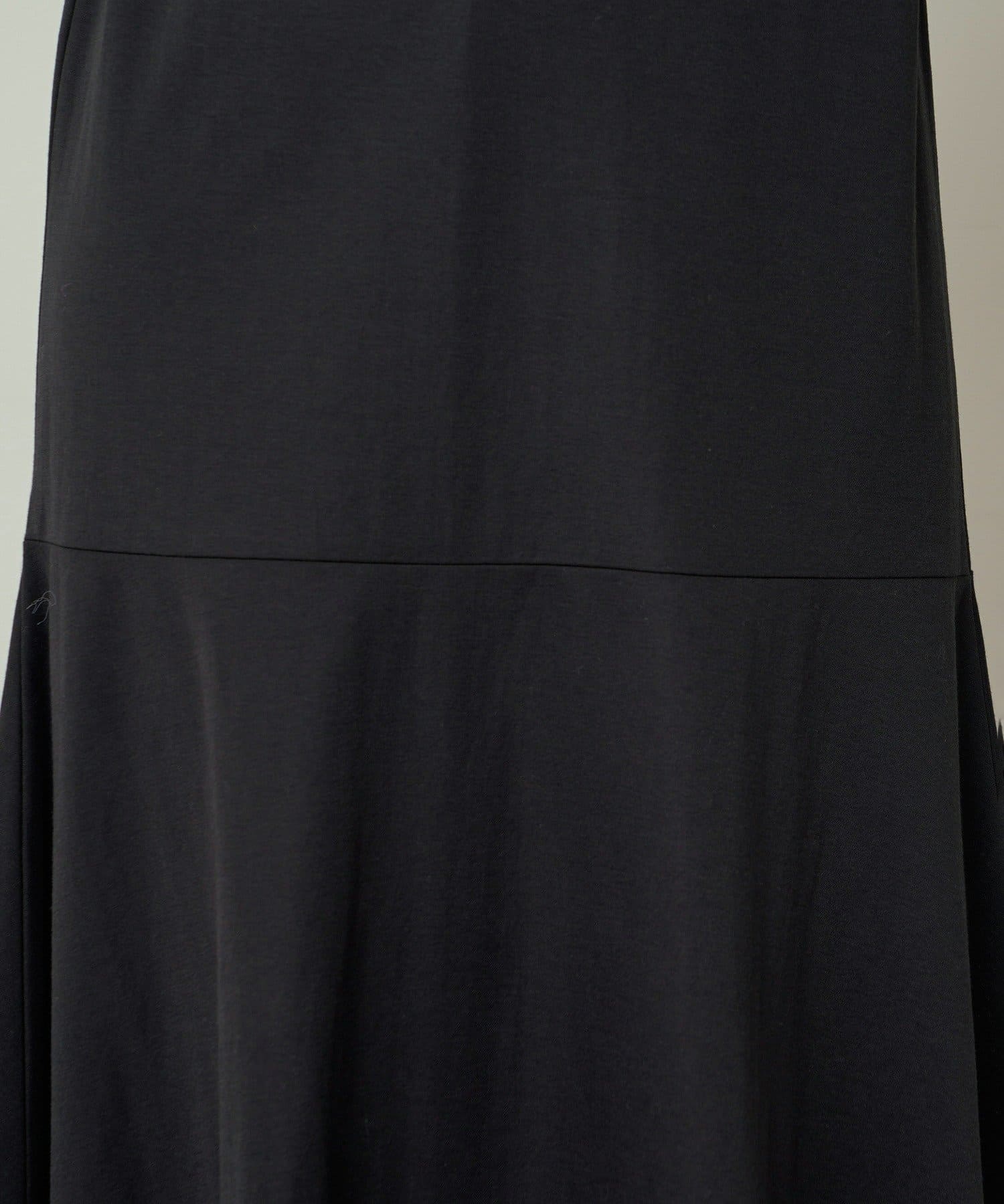 NICE CLAUP / OLIVE des OLIVE OUTLET(ナイスクラップ  / オリーブ デ オリーブ アウトレット) 【natural couture】涼しげジャージー裾フレアワンピース