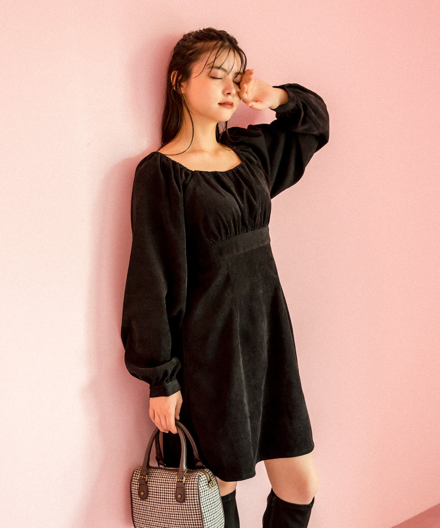 胸ギャザーミニワンピース Olive Des Olive オリーブ デ オリーブ レディース Pal Closet パルクローゼット パルグループ公式ファッション通販サイト