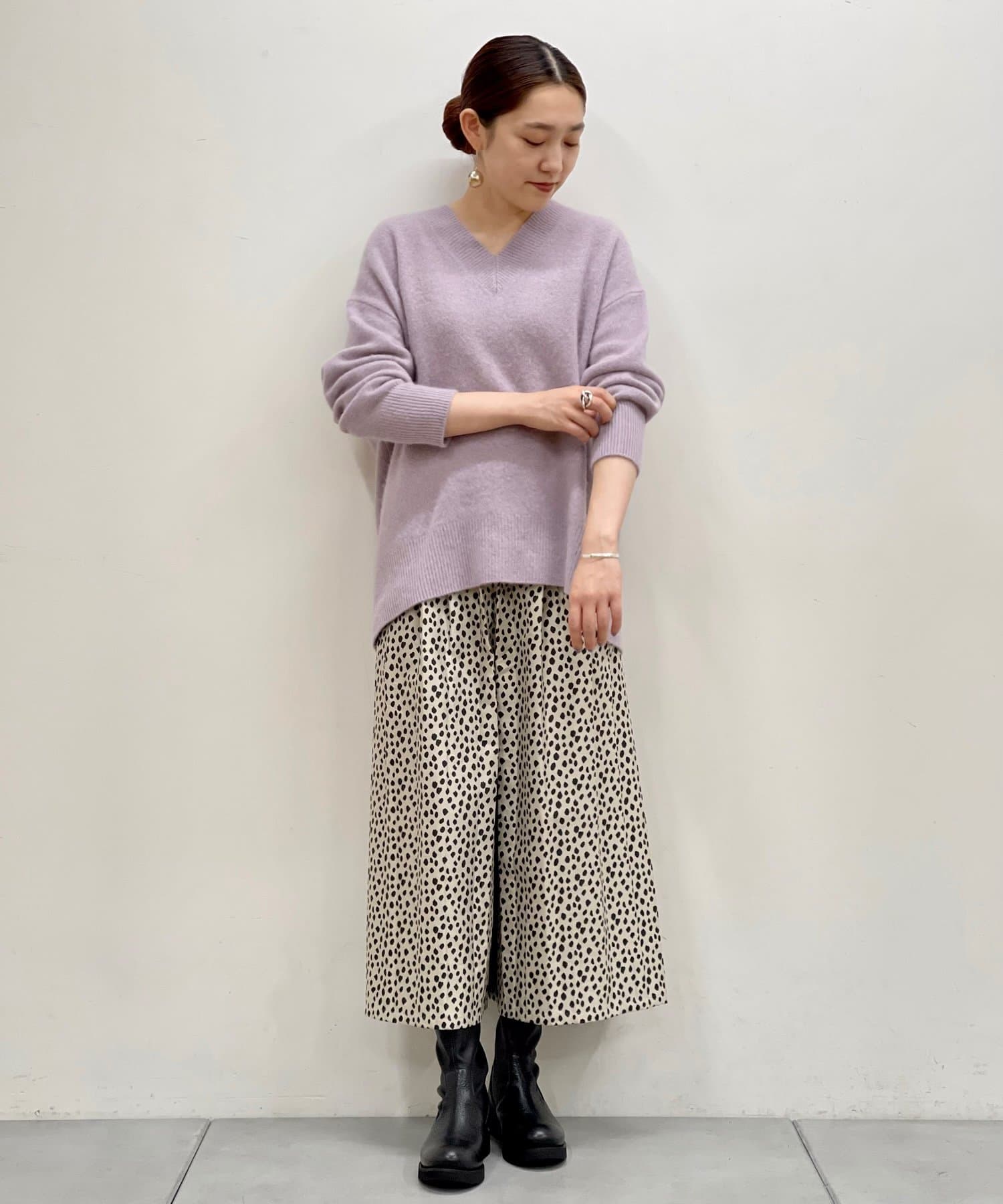 【残りわずか】 BEARDSLEY(ビアズリー)レオパードジャガードキュロット パンツ