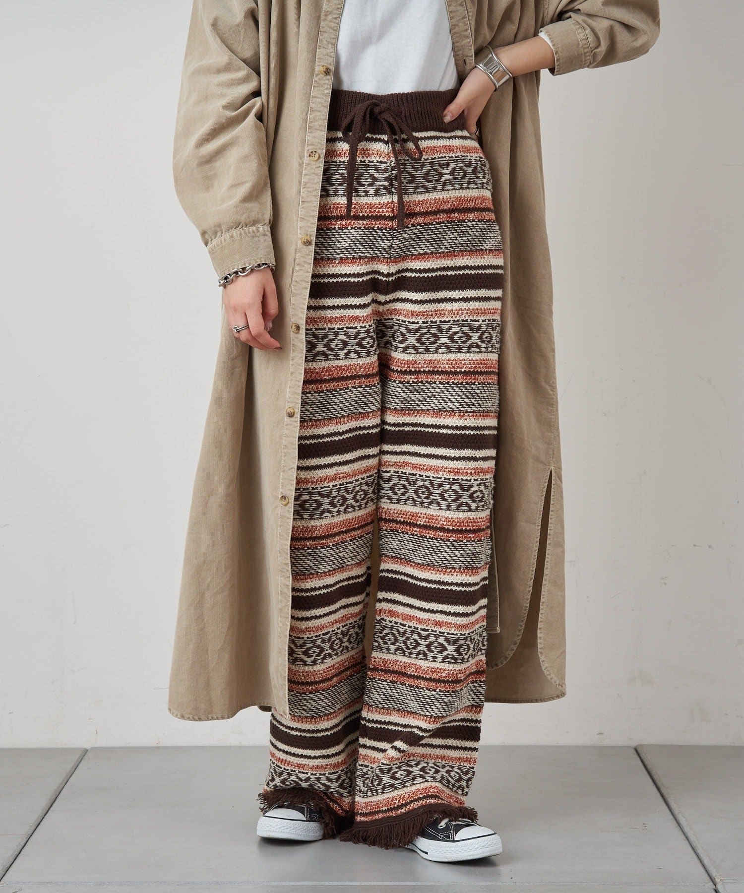 ネイティブ柄ジャガードニットパンツ Ciaopanic Typy チャオパニックティピー レディース Pal Closet パルクローゼット パルグループ公式ファッション通販サイト