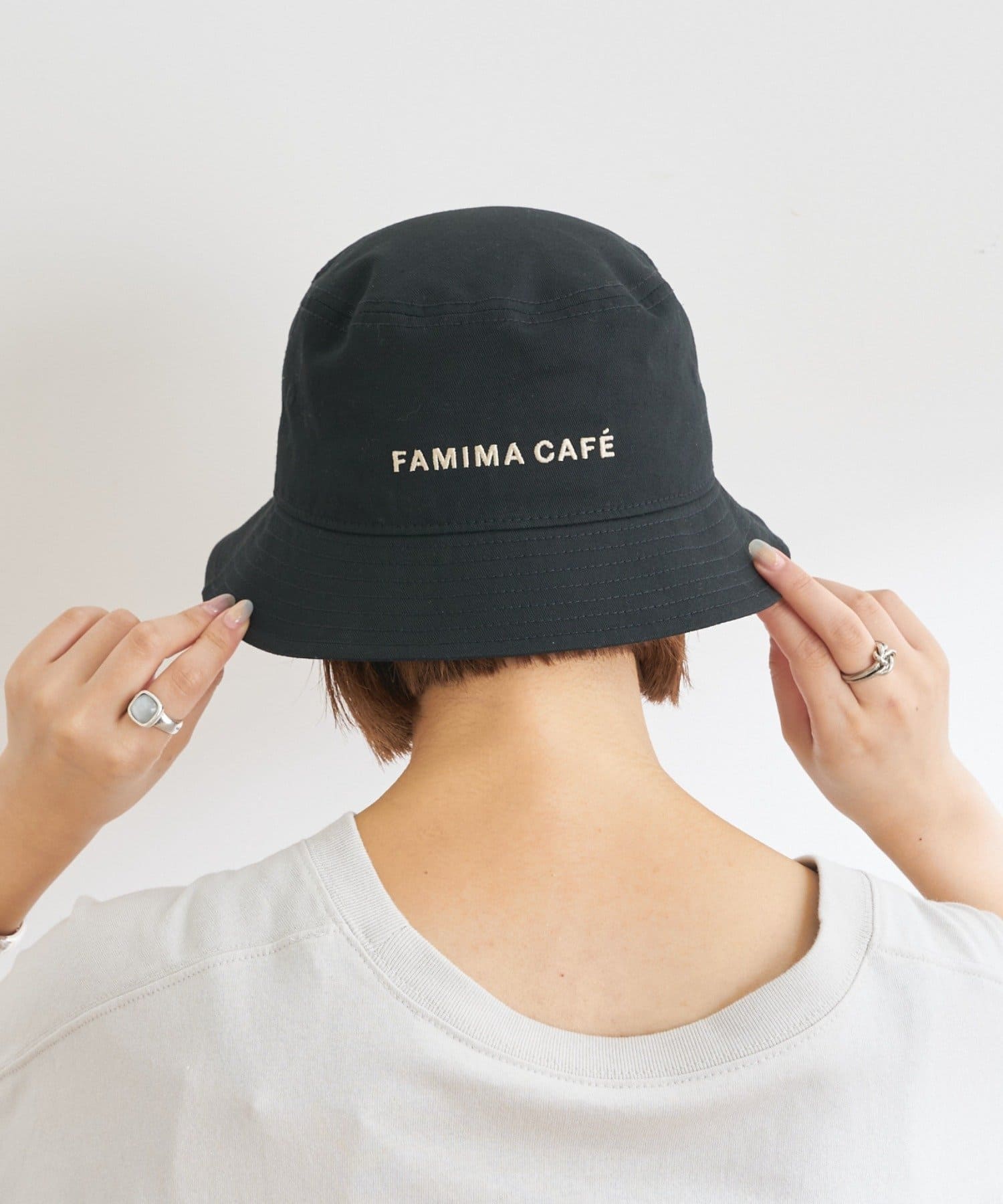 OUTLET(アウトレット) 【CIAOPANIC TYPY】【FAMIMA CAFE】ロゴ刺繍ハット