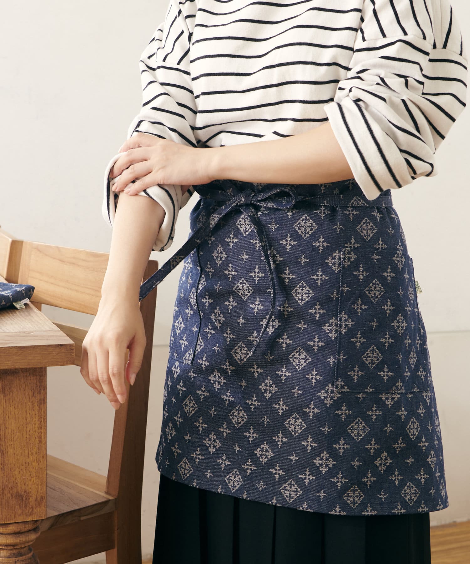 デニムジャガード カフェエプロン Daily Russet デイリー ラシット レディース Pal Closet パルクローゼット パルグループ公式ファッション通販サイト