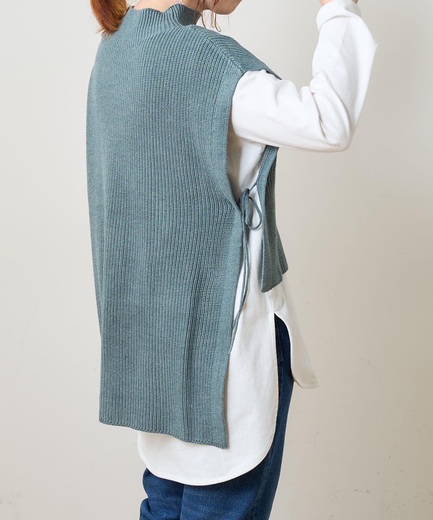 NICE CLAUP / OLIVE des OLIVE OUTLET(ナイスクラップ  / オリーブ デ オリーブ アウトレット) サイドリボン　ベスト