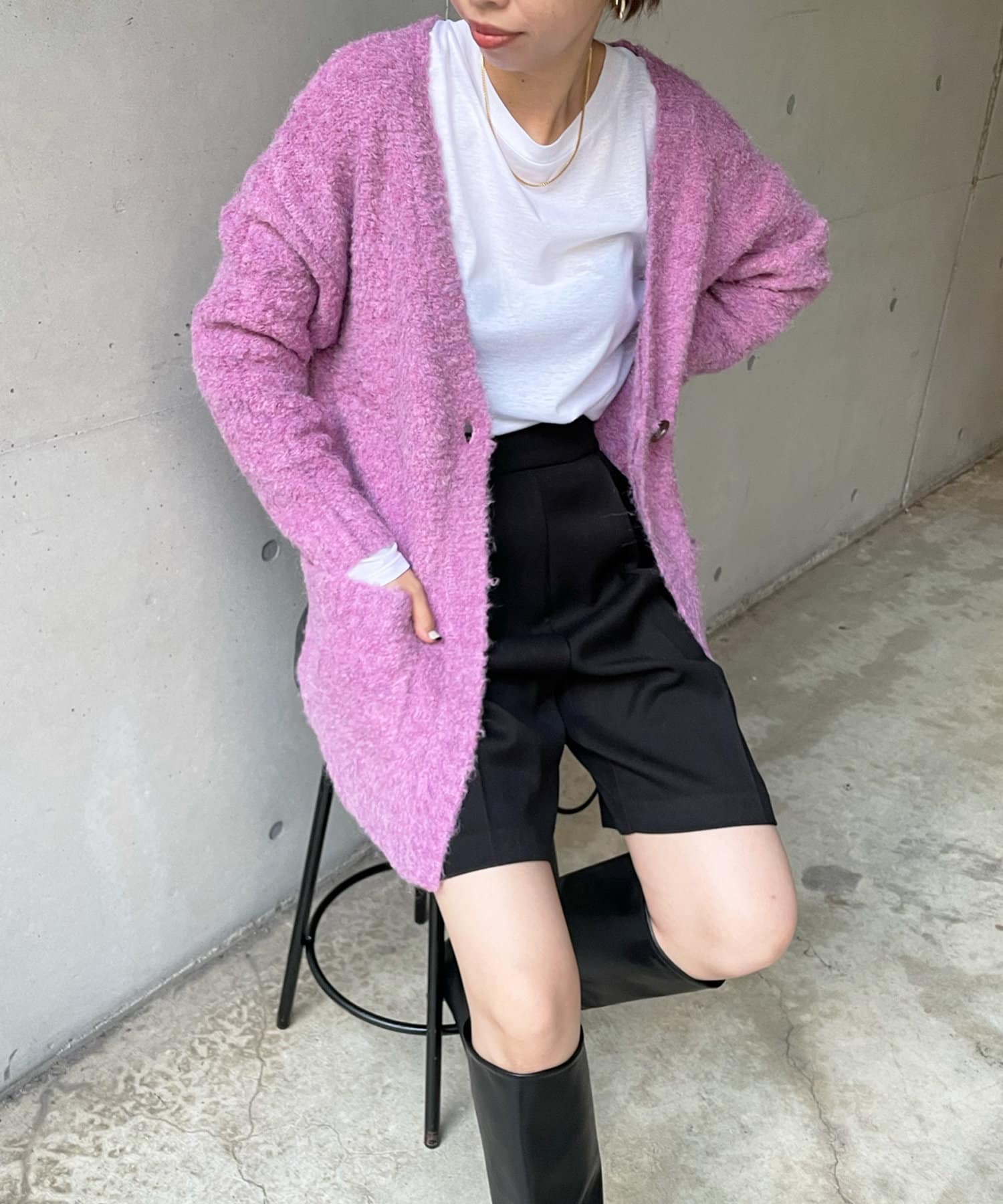 ミックスループハーフカーディガン Doudou ドゥドゥ レディース Pal Closet パルクローゼット パルグループ公式ファッション通販サイト ミックスループハーフカーディガン Doudou ドゥドゥ レディース Pal Closet パルクローゼット パルグループ公式ファッション通販サイト