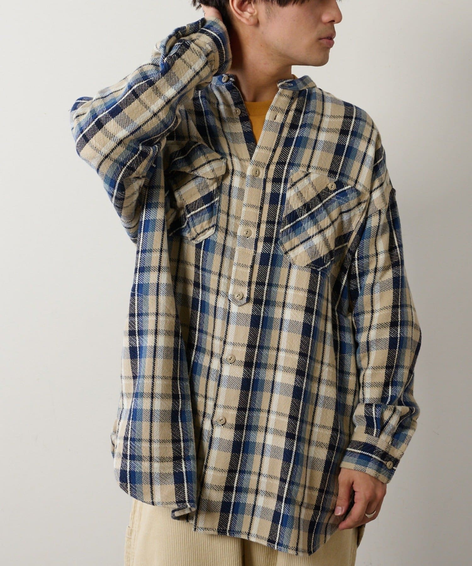 Fine 2月号掲載 ヘビーネルチェックビッグシャツ Ciaopanic Typy チャオパニックティピー メンズ Pal Closet パルクローゼット パルグループ公式ファッション通販サイト