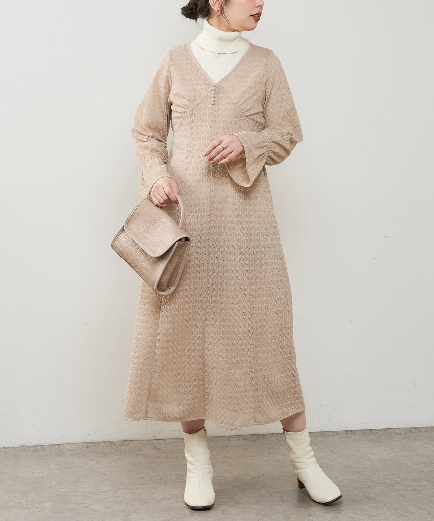 Web限定 ぽこぽこレースレトロワンピース Natural Couture ナチュラルクチュール レディース Pal Closet パルクローゼット パルグループ公式ファッション通販サイト