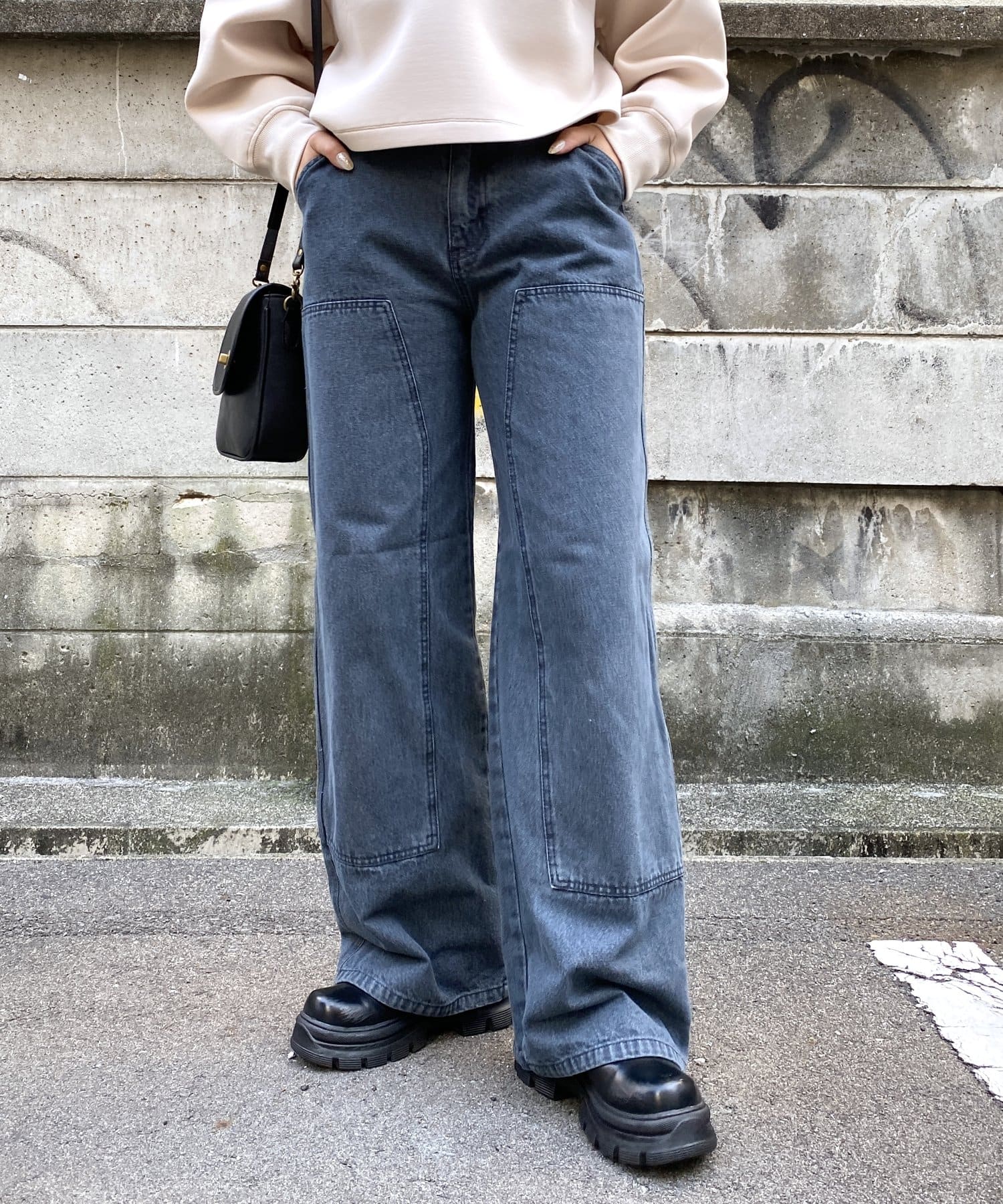WEB限定】パッチワークデニムパンツ | CPCM(シーピーシーエム ...