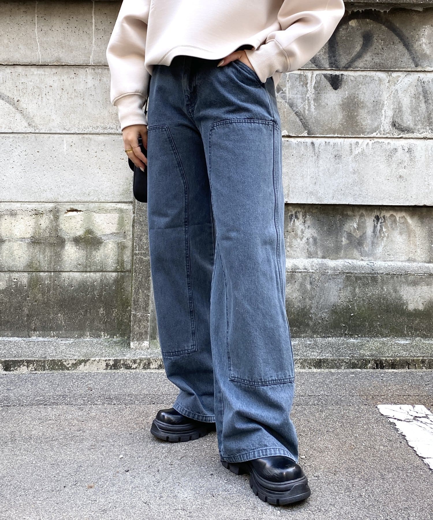 【WEB限定】パッチワークデニムパンツ | CPCM(シーピーシーエム ...