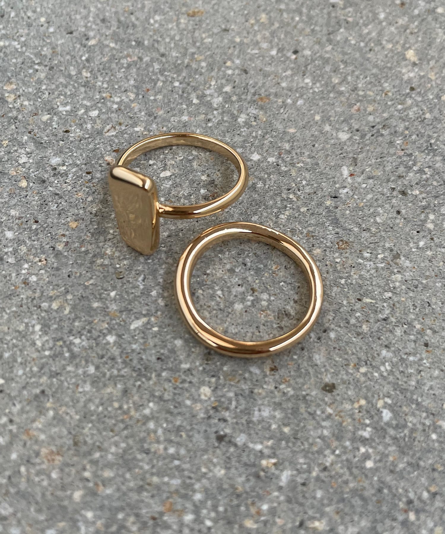 un dix cors(アンディコール) 【GOLDY(ゴールディ)】2SETプレートリング