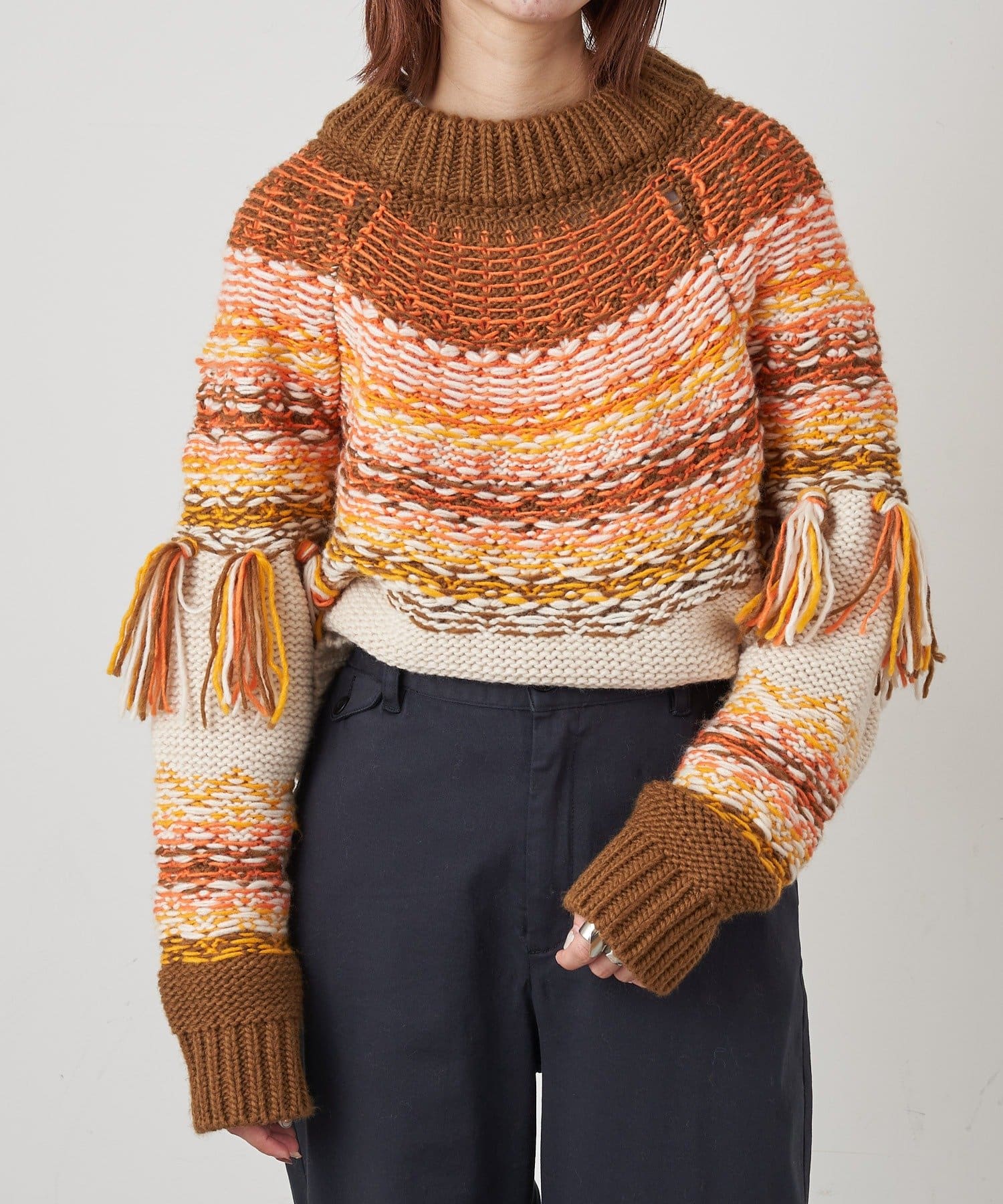 ノルディックジャガードフリンジニット Ciaopanic Typy チャオパニックティピー レディース Pal Closet パルクローゼット パルグループ公式ファッション通販サイト