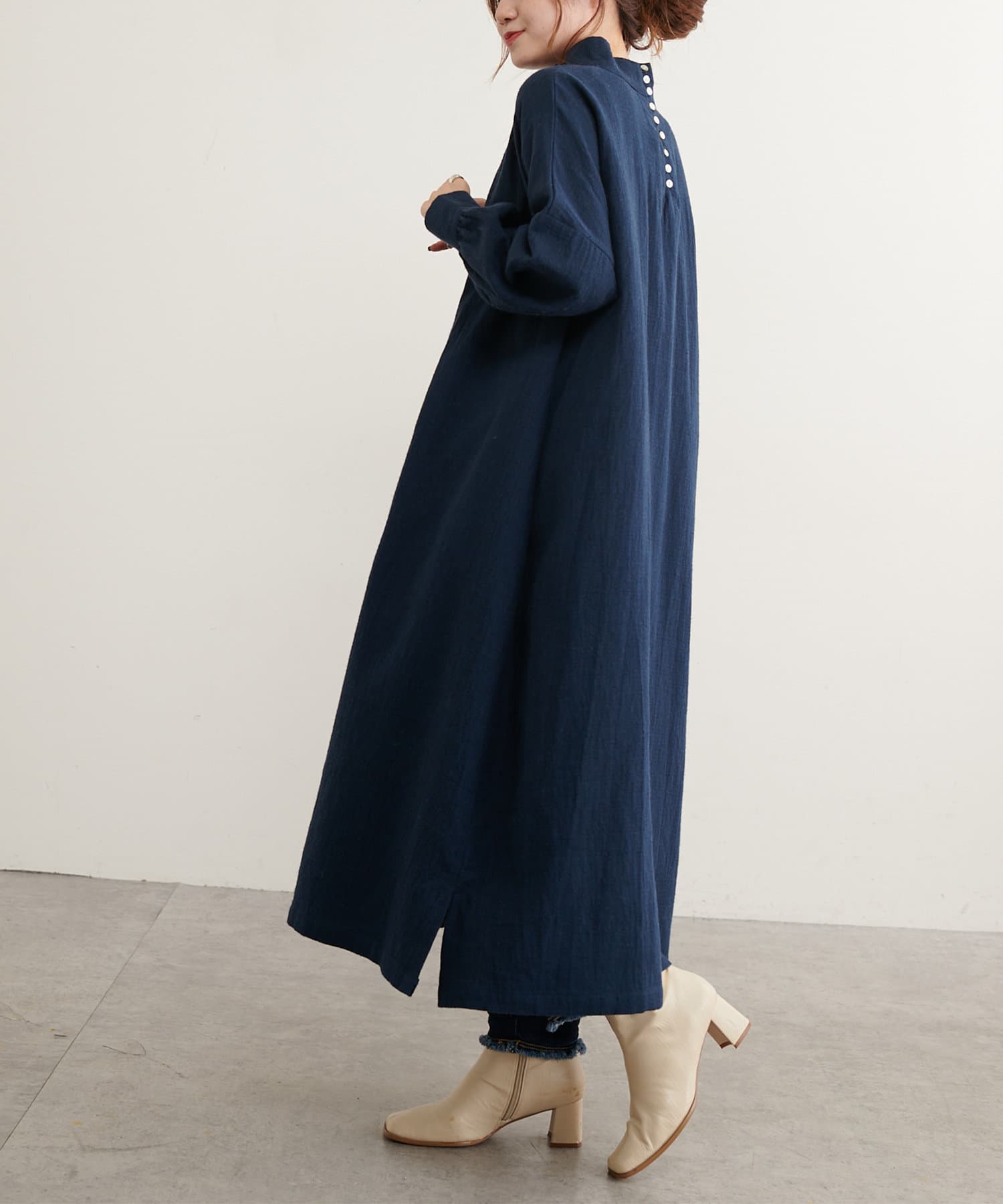 Du Noir 綿麻ダブルガーゼワンピース Pual Ce Cin ピュアルセシン レディース Pal Closet パルクローゼット パルグループ公式ファッション通販サイト