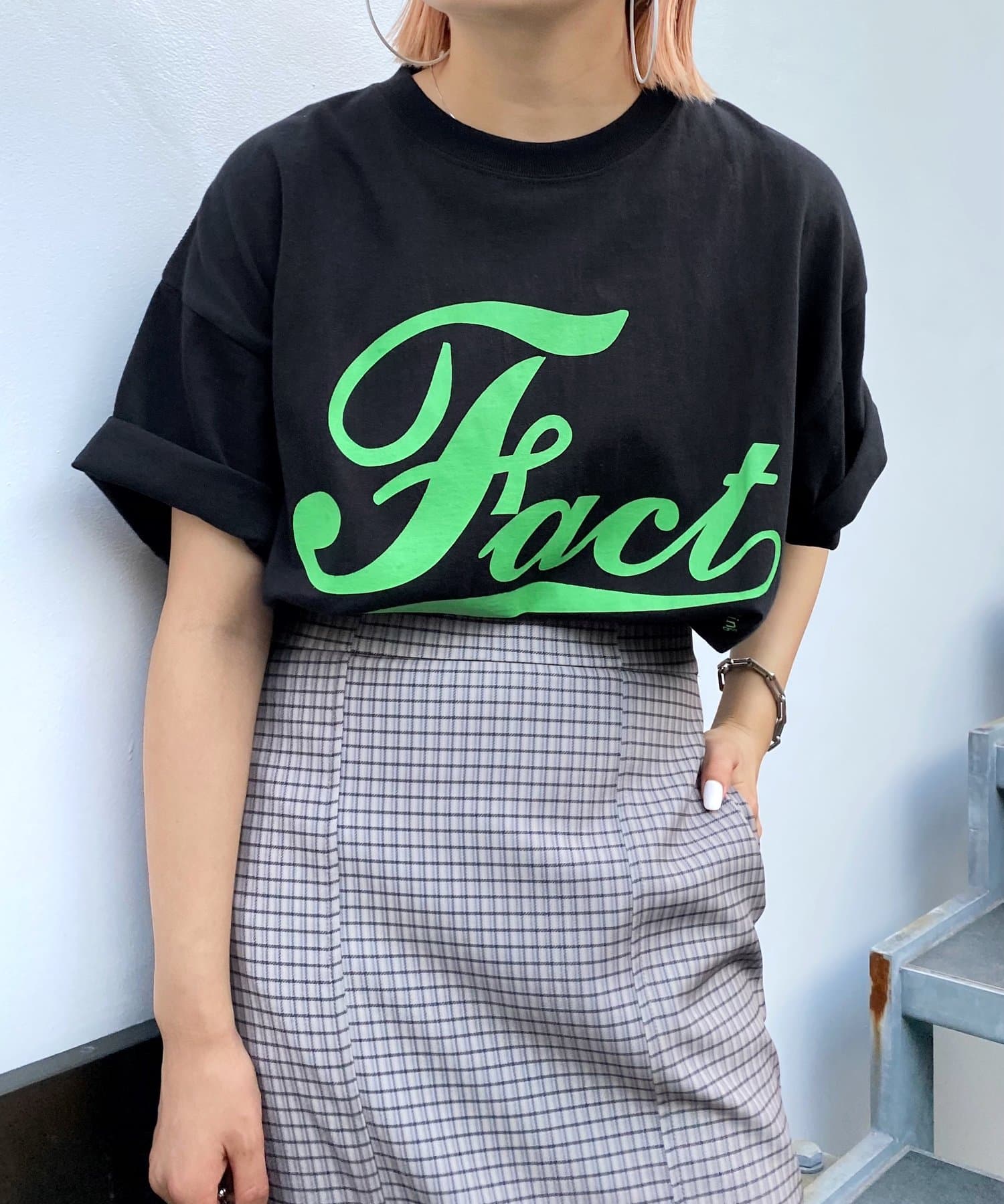 OUTLET(アウトレット) 【WHO'S WHO gallery】COOPER FACT ロゴTEE