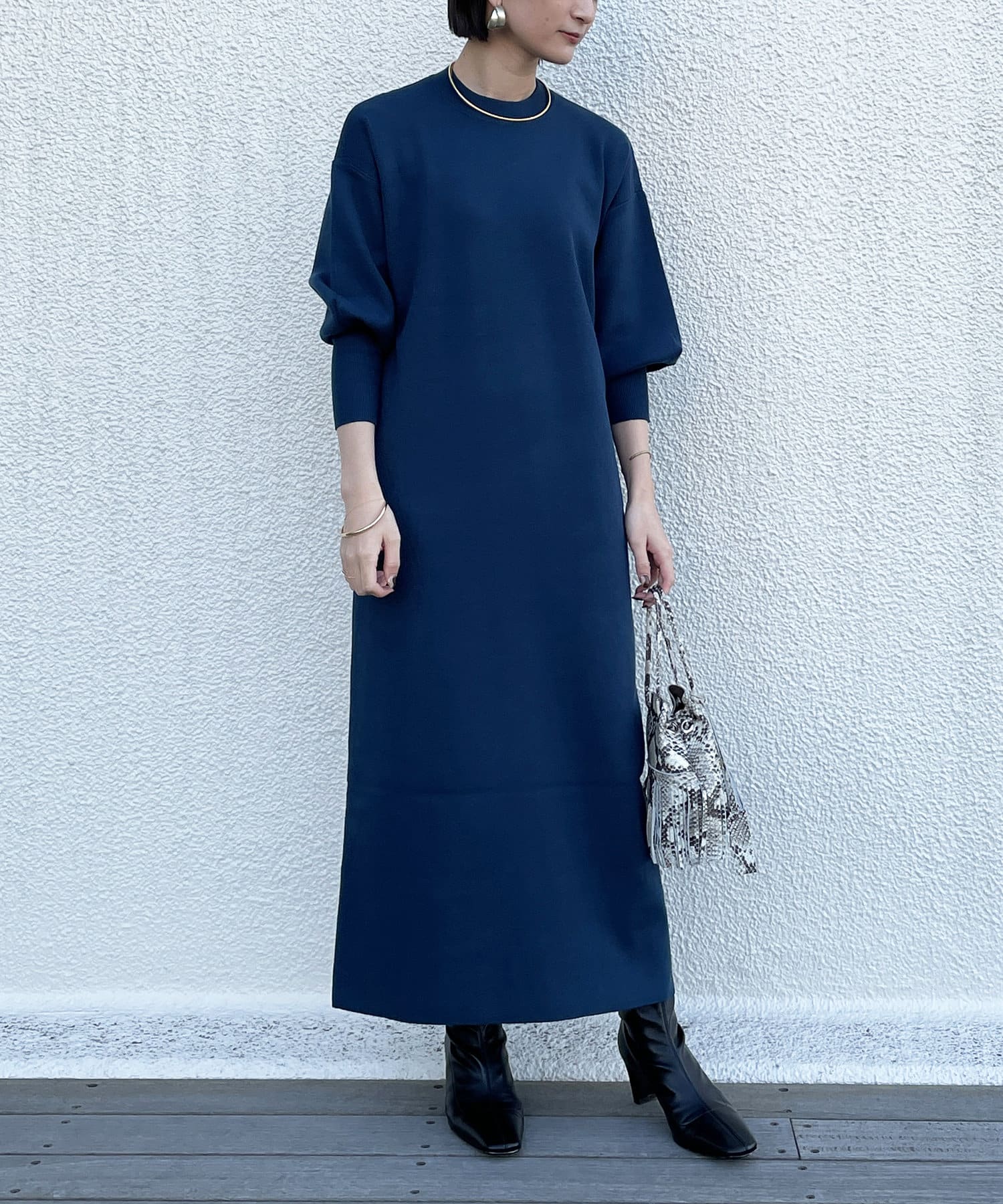 パフスリーブニットワンピース Loungedress ラウンジドレス レディース Pal Closet パルクローゼット パルグループ公式ファッション通販サイト