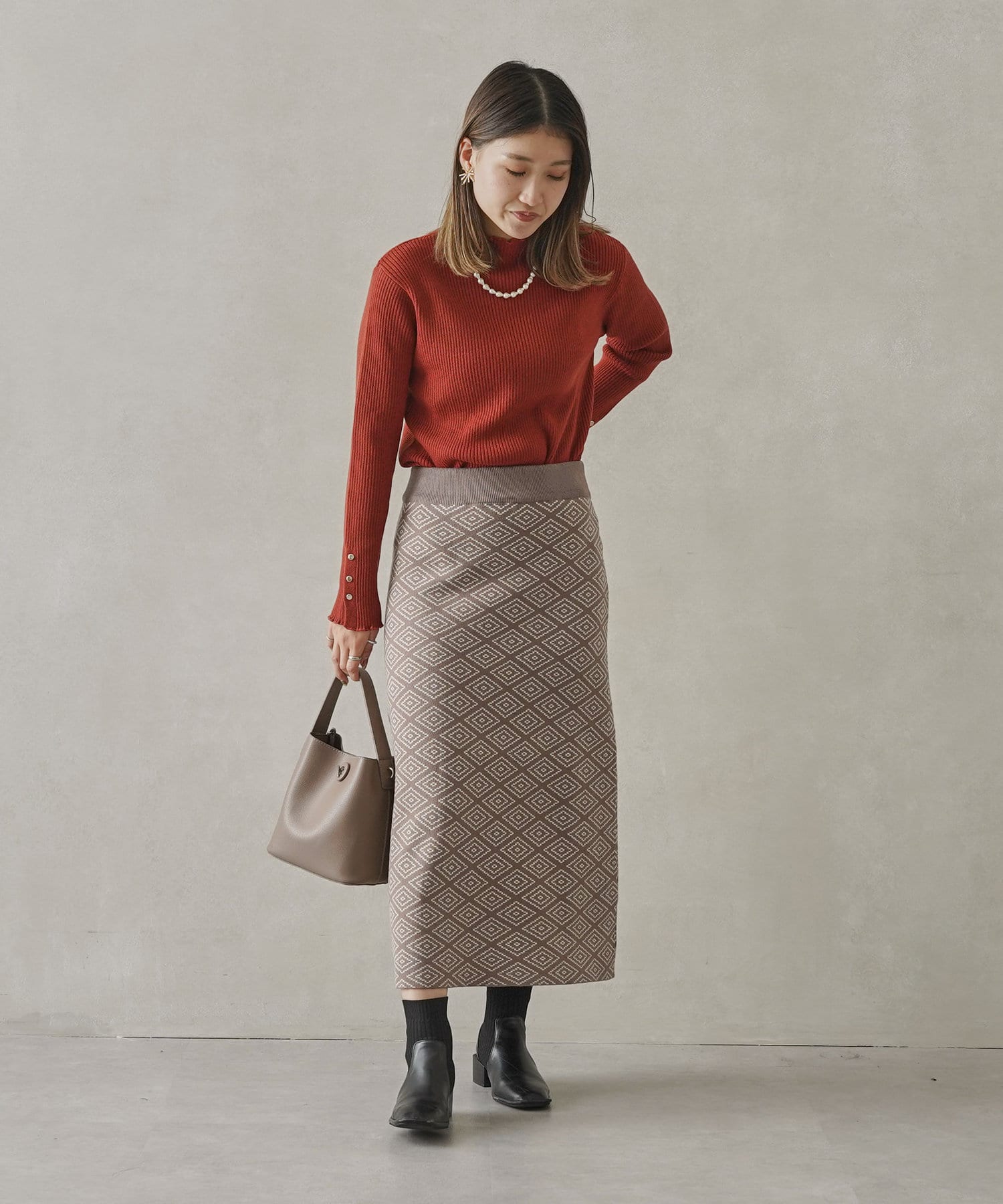 ジャガードニットナロースカート | Chez toi(シェトワ)レディース | PAL CLOSET(パルクローゼット) - パルグループ公式 ...