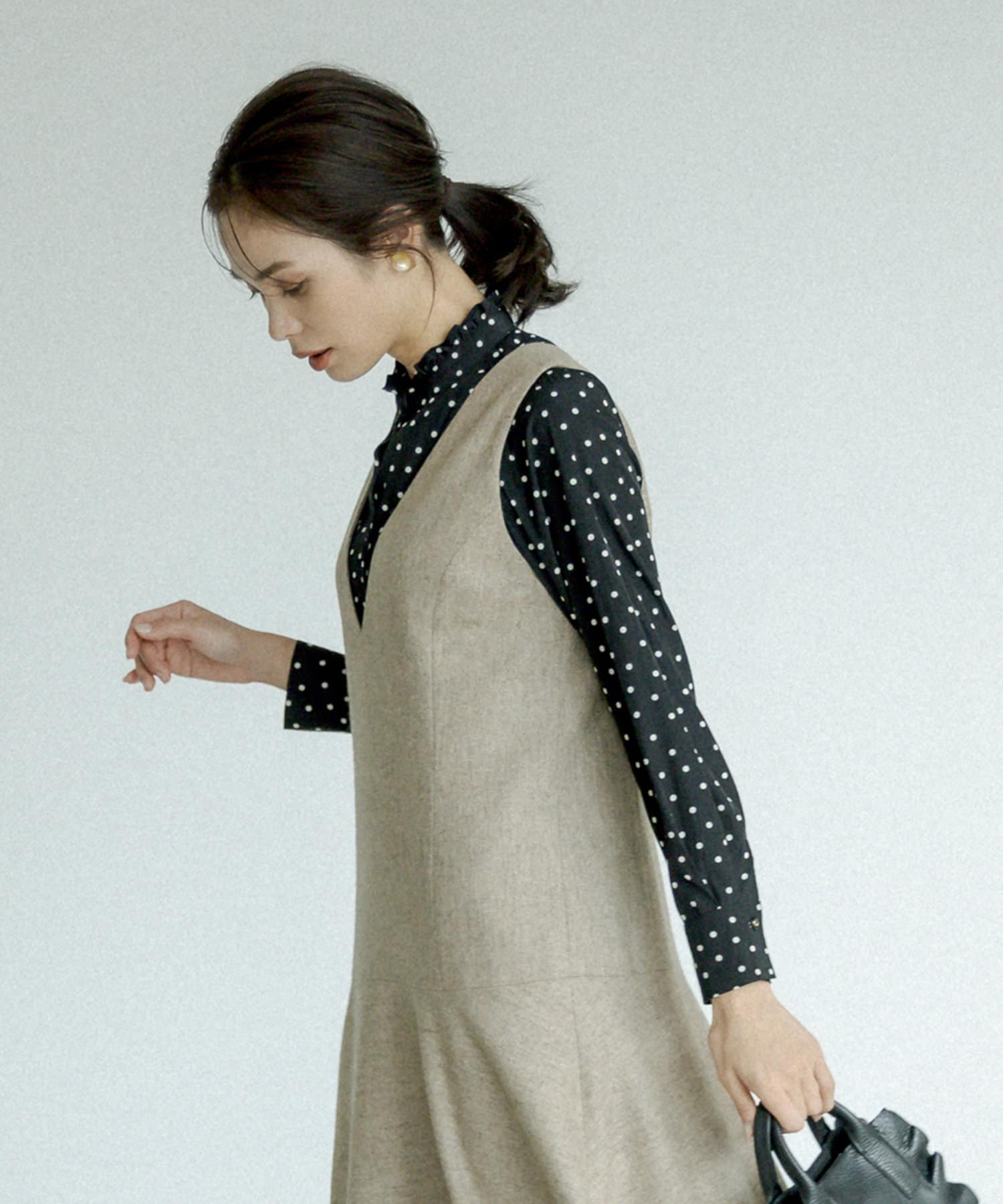 サステナブルな一枚 エコツイードマーメイドワンピース La Boutique Bonbon ラブティックボンボン レディース Pal Closet パルクローゼット パルグループ公式ファッション通販サイト