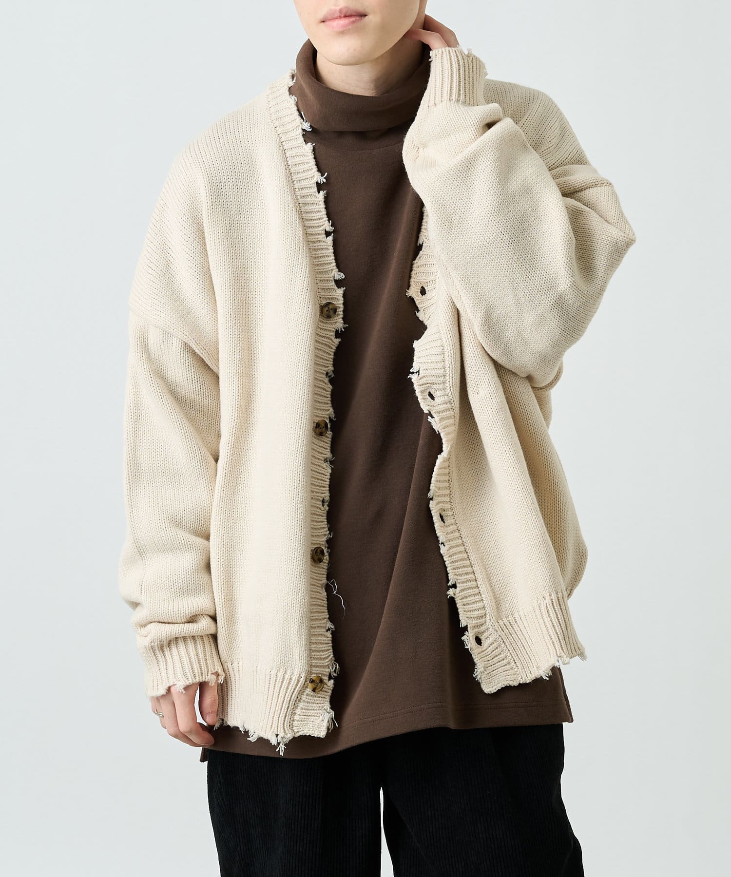 再入荷】大人気のダメージニットカーディガン！ - COLONY 2139