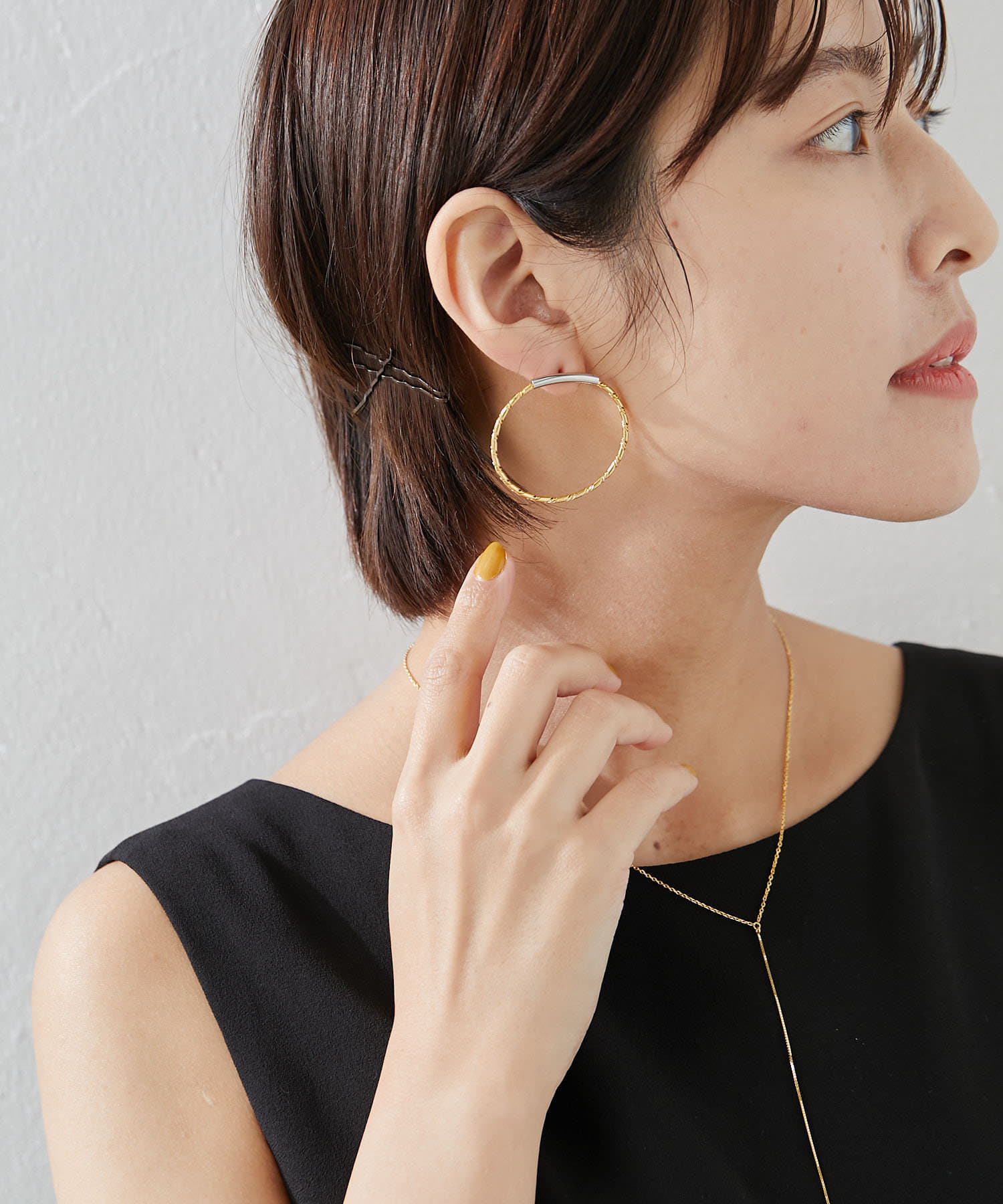 直ビッグフープピアス Ear Papillonner イア パピヨネ レディース Pal Closet パルクローゼット パルグループ公式ファッション通販サイト