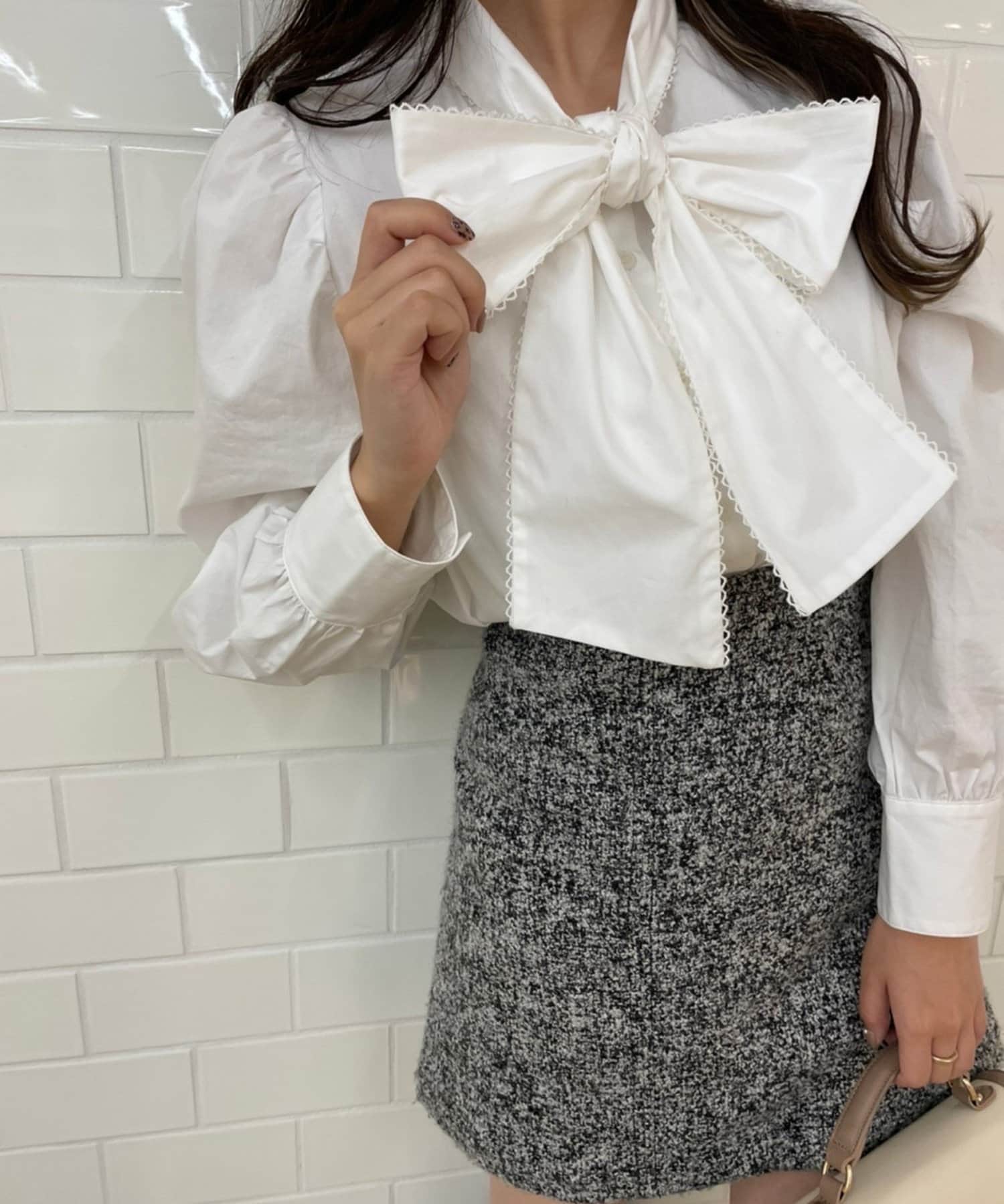 ボウタイピコレースブラウス One After Another Nice Claup ワンアフターアナザー ナイスクラップ レディース Pal Closet パルクローゼット パルグループ公式ファッション通販サイト