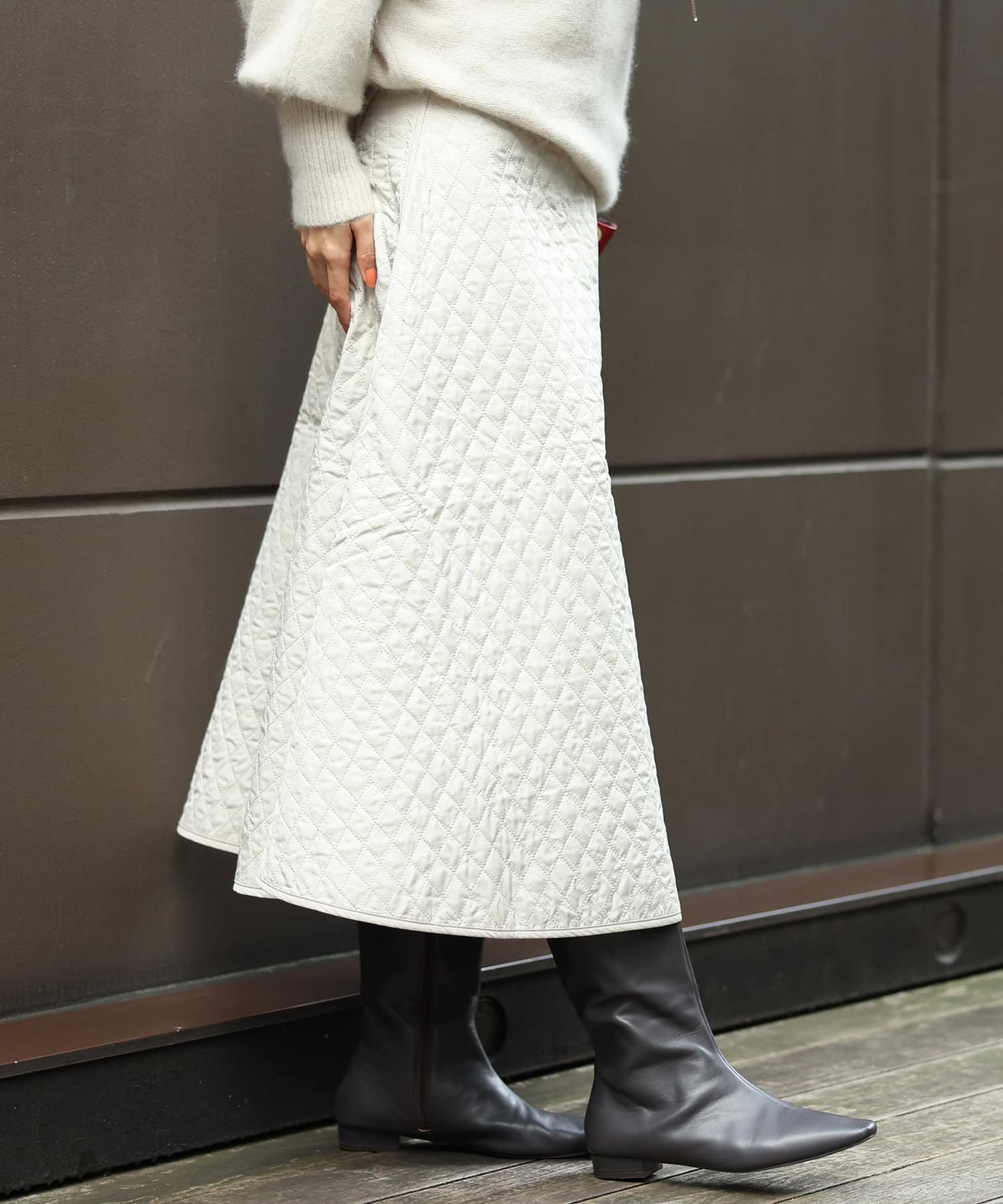 un dix cors(アンディコール) 【TORRAZZO DONNA(トラッゾドンナ)】キルティングスカート