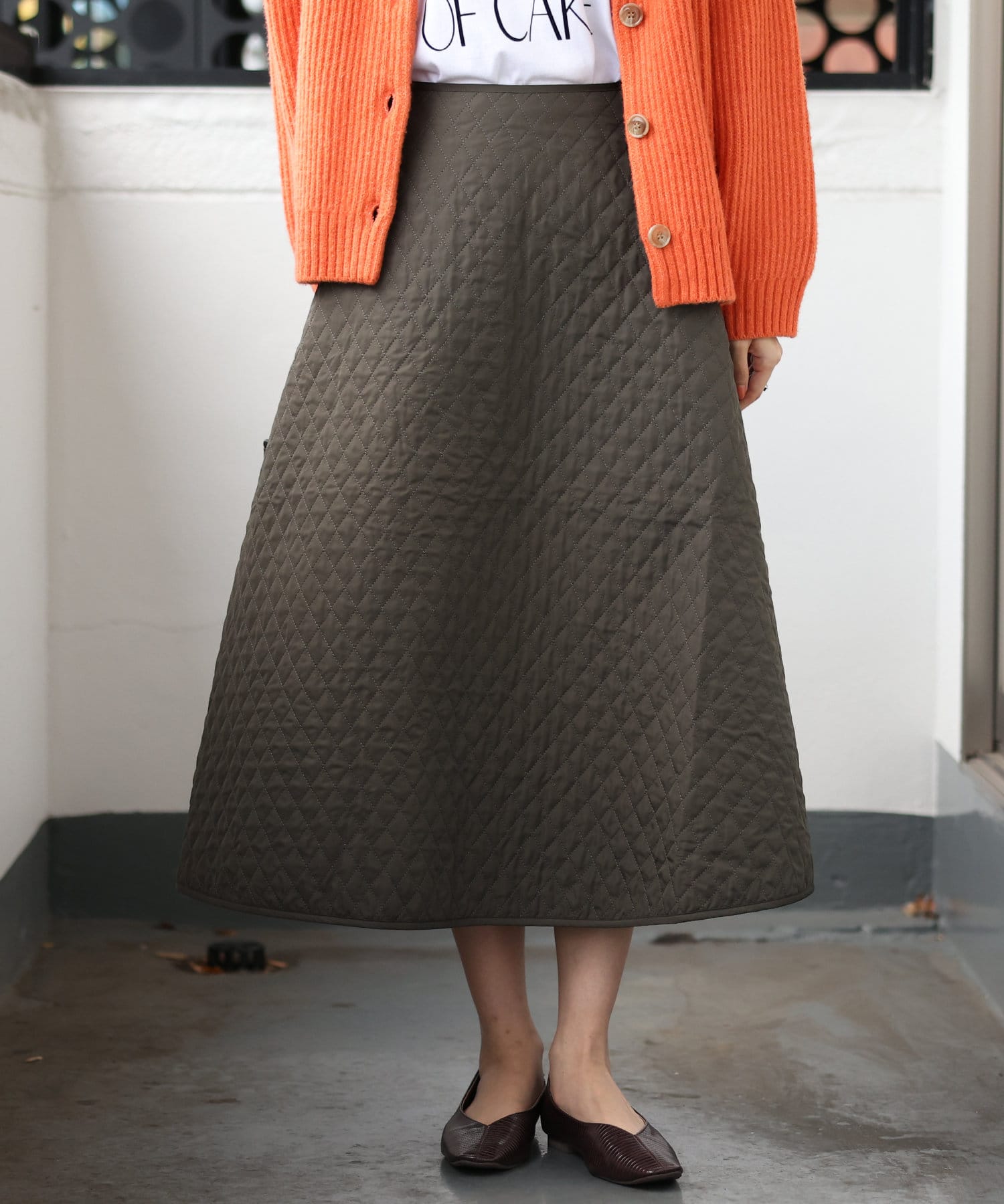 un dix cors(アンディコール) 【TORRAZZO DONNA(トラッゾドンナ)】キルティングスカート