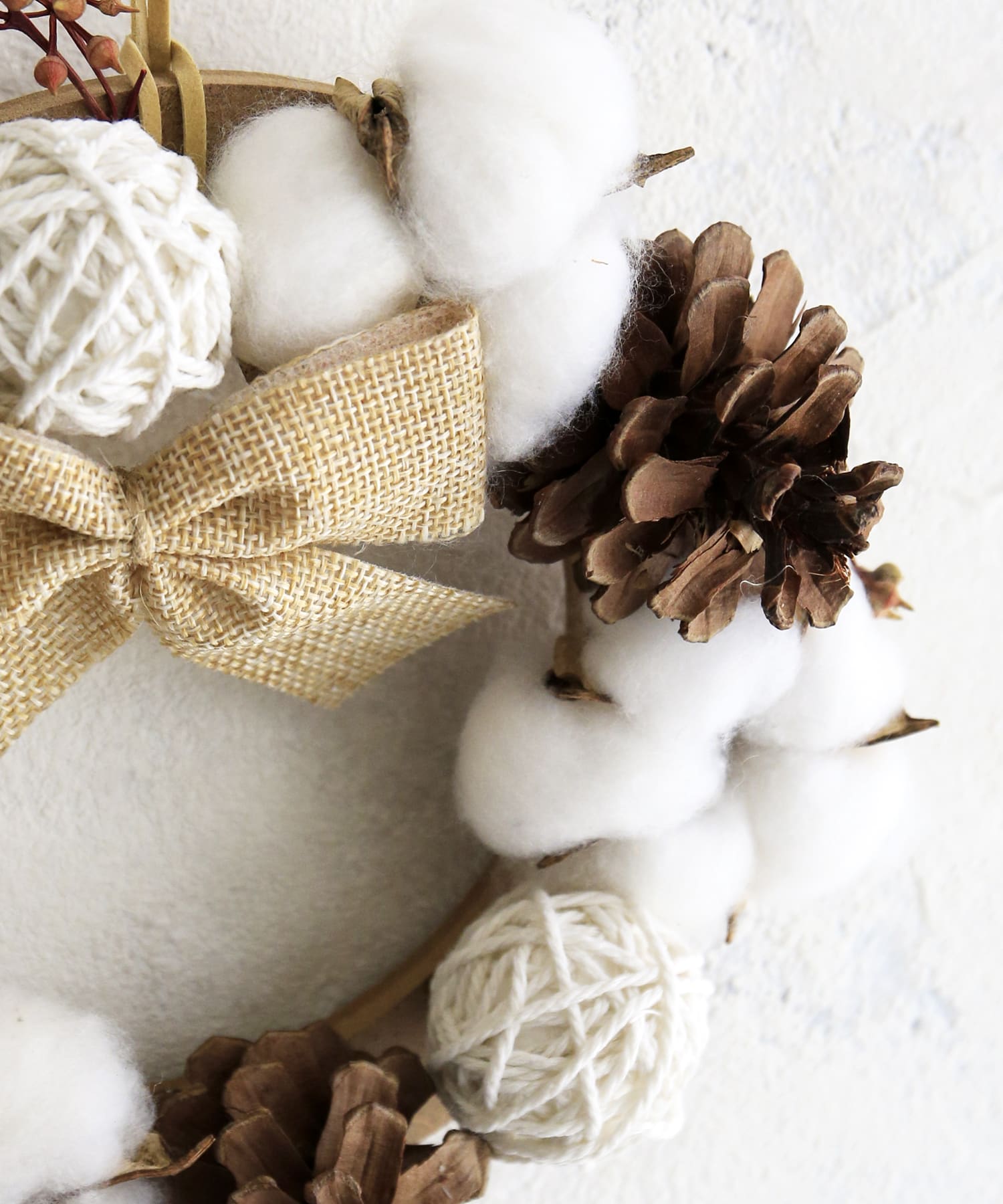 White Holiday コットンフラワーリース 3coins スリーコインズ ライフスタイル Pal Closet パルクローゼット パルグループ公式ファッション通販サイト