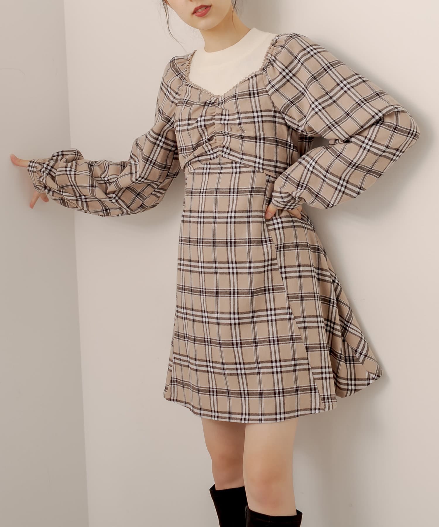 Vintage胸くしゅワンピース Olive Des Olive オリーブ デ オリーブ レディース Pal Closet パルクローゼット パルグループ公式ファッション通販サイト