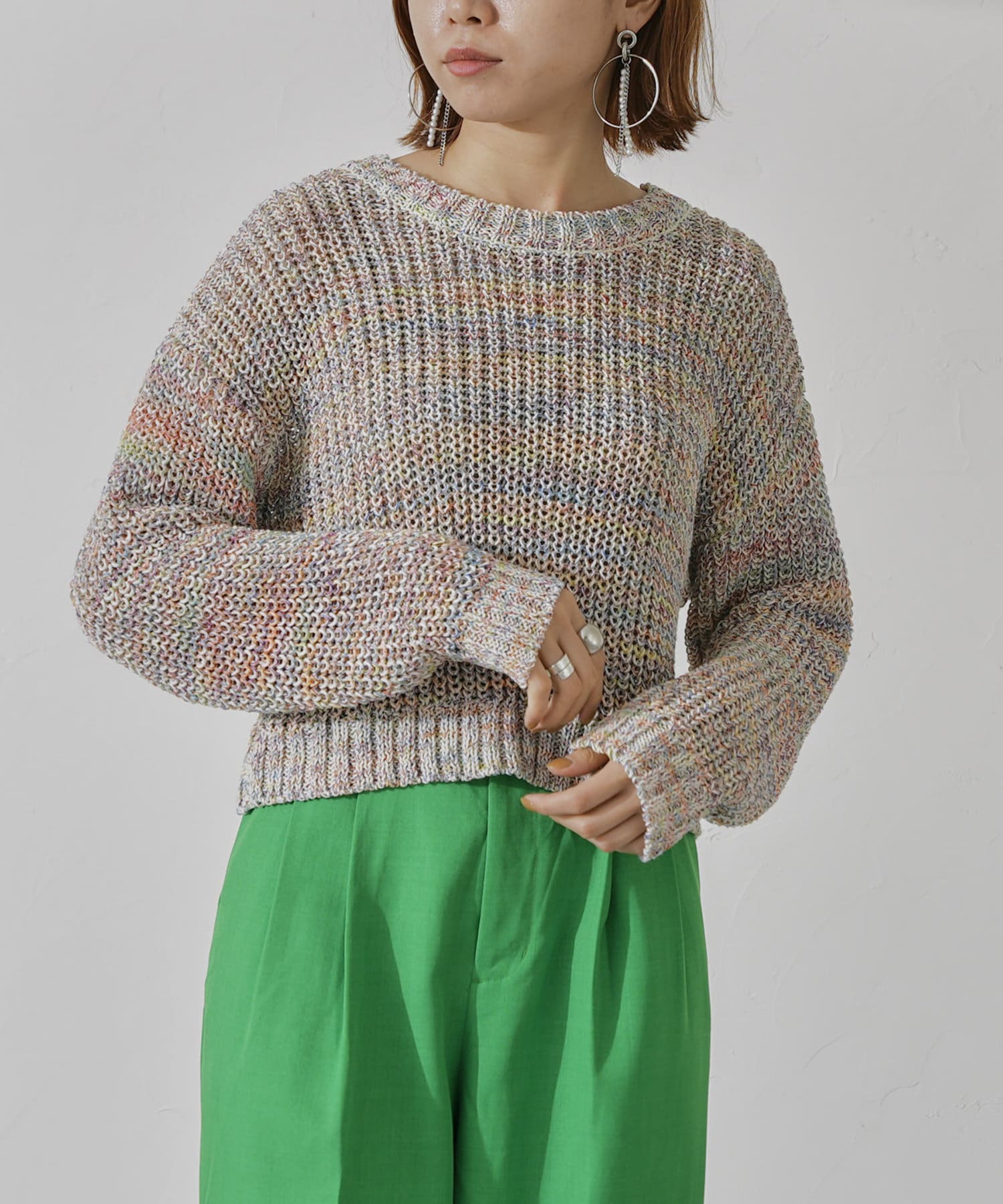 ミックスカラーニット Gekiyasu Shouhin ニット セーター Edmontonquotient Com