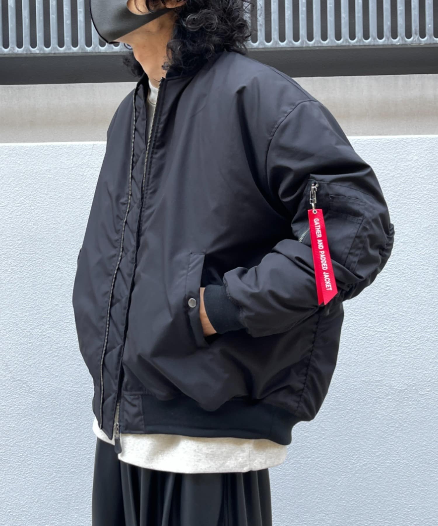 高評価なギフト 刺繍MA-1 DIESEL 袖ギャザー - フライトジャケット