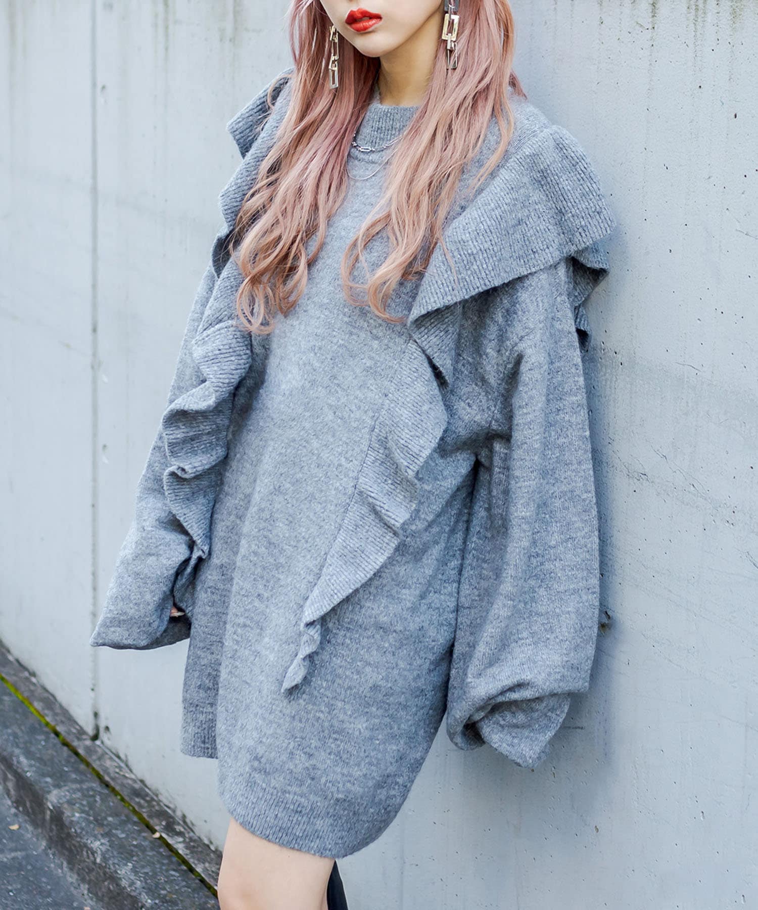モヘアフリルニットワンピース Rasvoa ラスボア レディース Pal Closet パルクローゼット パルグループ公式ファッション通販サイト