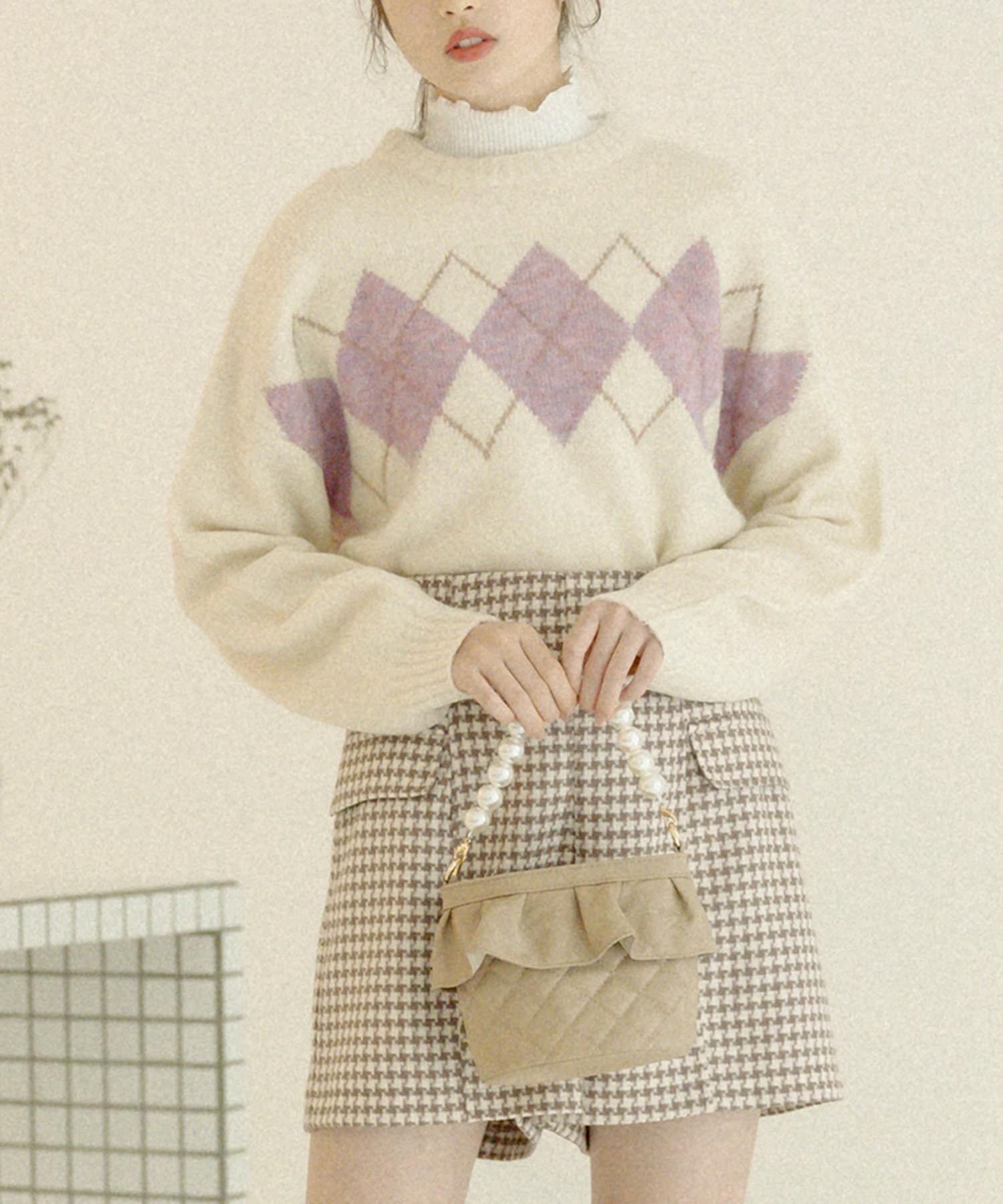 アーガイルニット Olive Des Olive オリーブ デ オリーブ レディース Pal Closet パルクローゼット パルグループ公式ファッション通販サイト