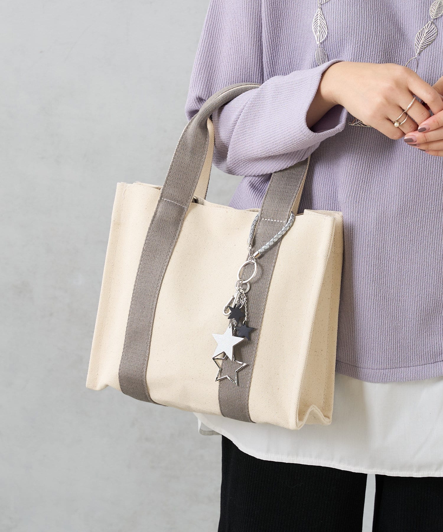 便利な仕切り付き キャンバス2wayトートバッグ Pal Collection パルコレクション レディース Pal Closet パルクローゼット パルグループ公式ファッション通販サイト