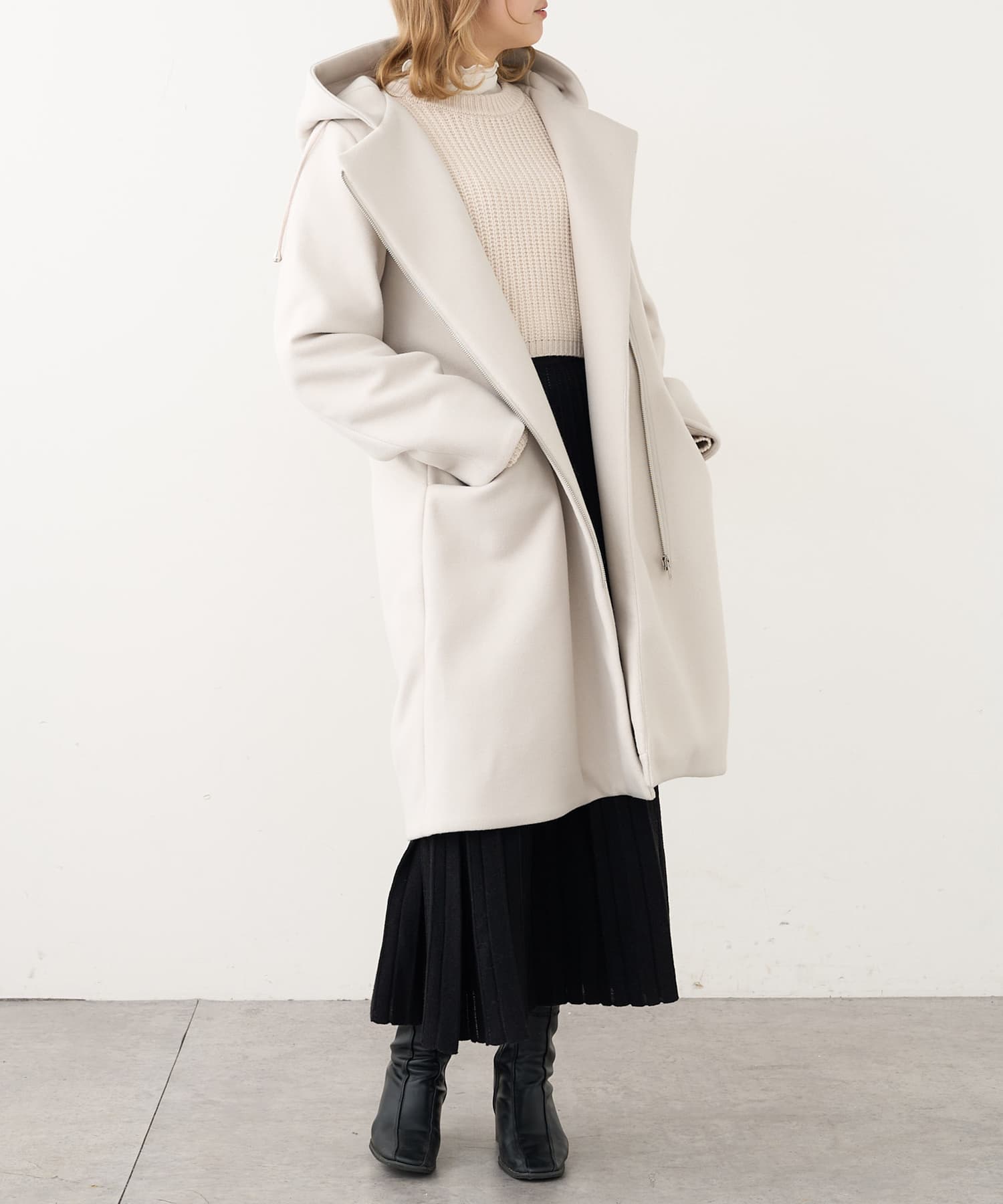 フェイクウールフードコート | NICE CLAUP / OLIVE des OLIVE