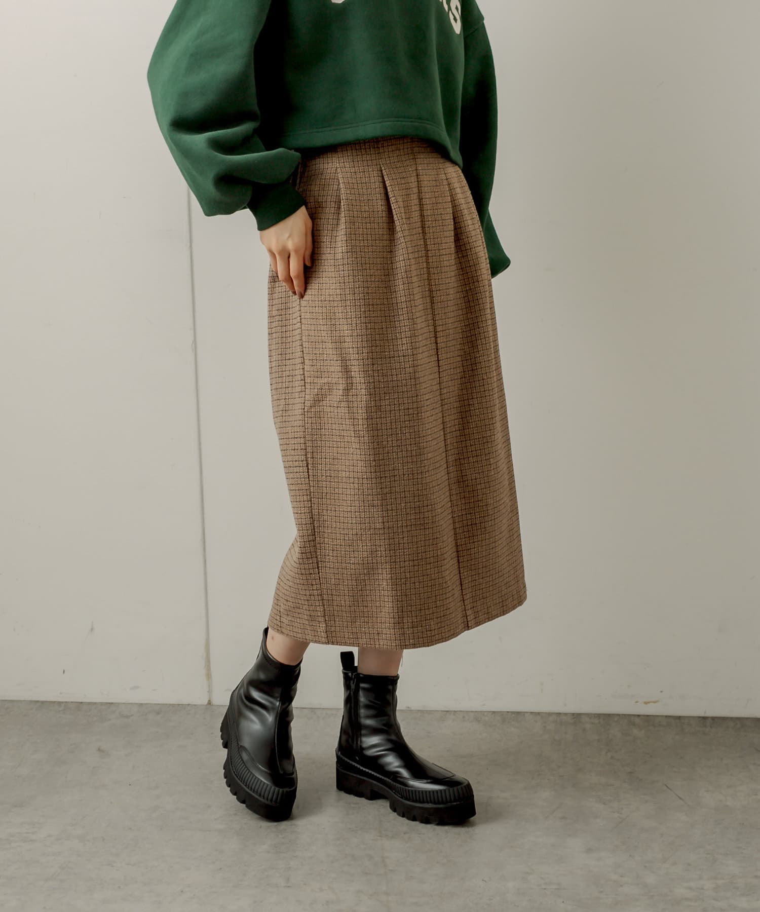 NICE CLAUP / OLIVE des OLIVE OUTLET(ナイスクラップ  / オリーブ デ オリーブ アウトレット) ガンクラブチェックＳＫ