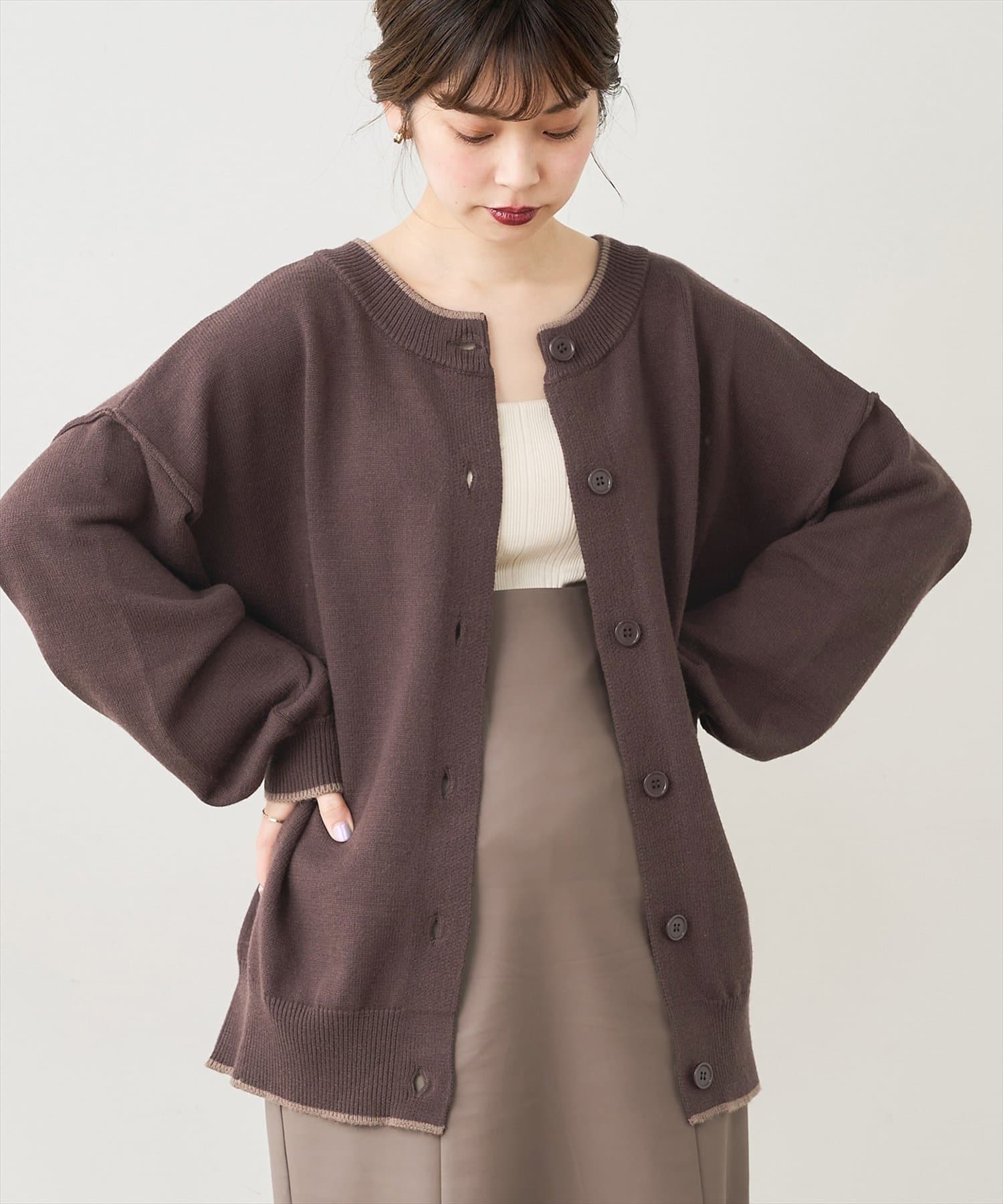 GALLARDAGALANTE アウトリンキングカーディガン GALLARDAGALANTE｜アウトリンキングカーディガン | Rakuten