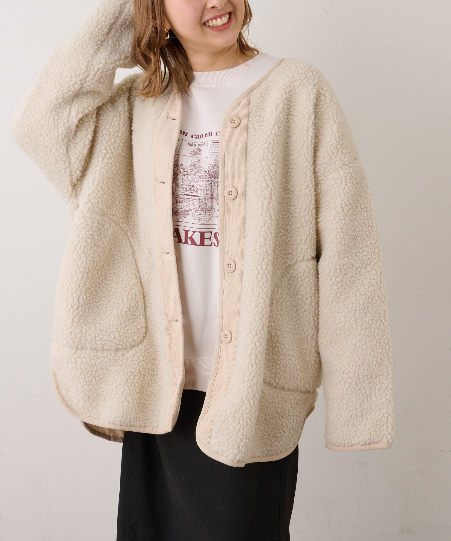 パイピングボアジャケット | NICE CLAUP / OLIVE des OLIVE OUTLET 