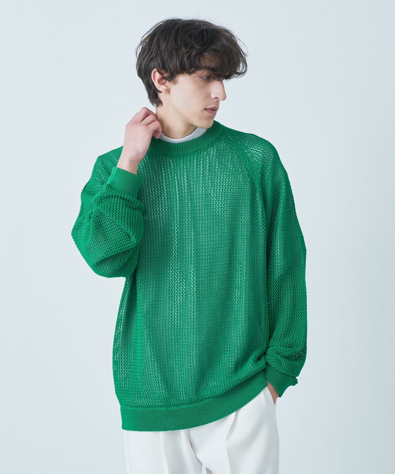 メッシュ編みビッグニット Lui S ルイス メンズ Pal Closet パルクローゼット パルグループ公式ファッション通販サイト