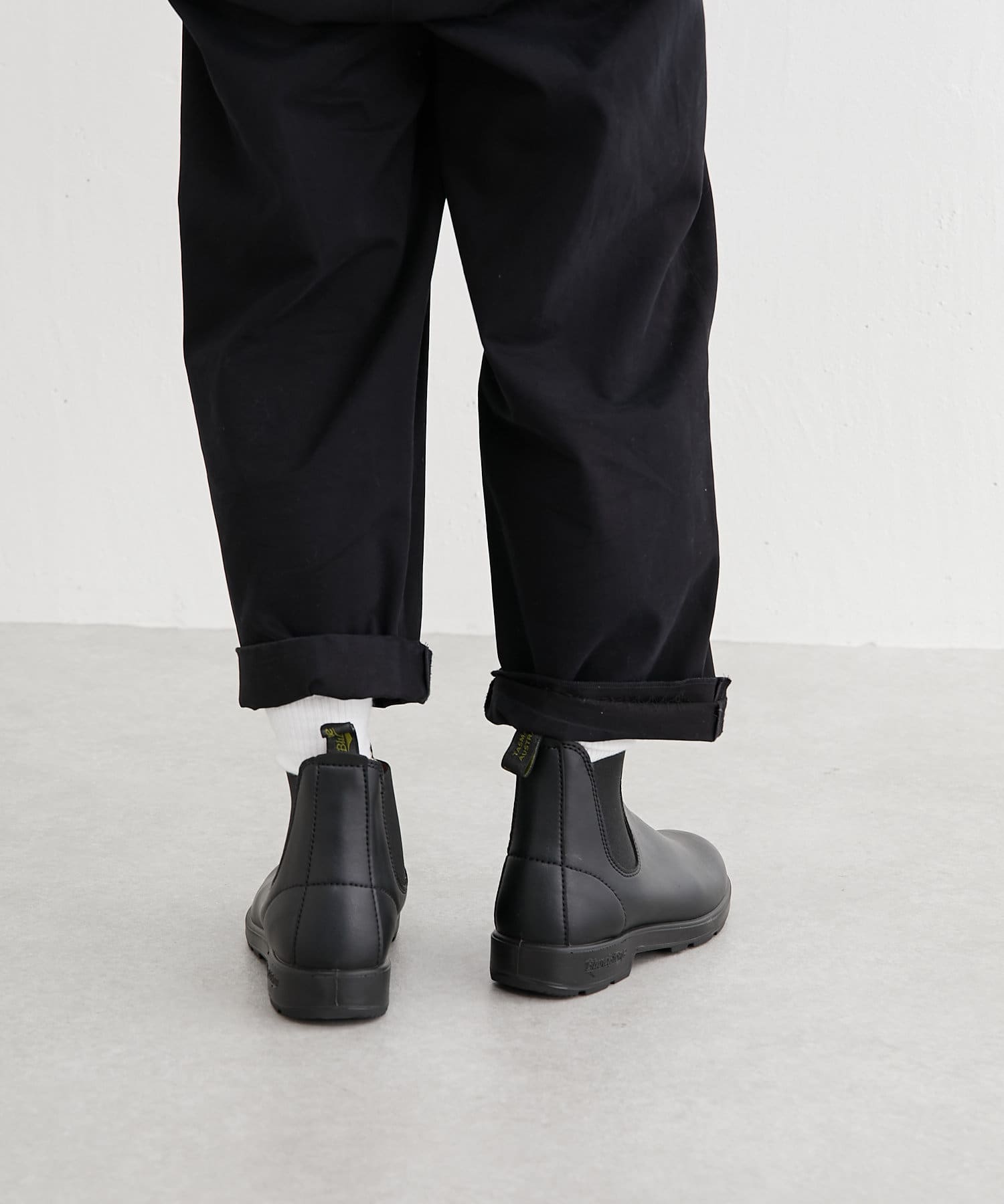 blundstone with suit