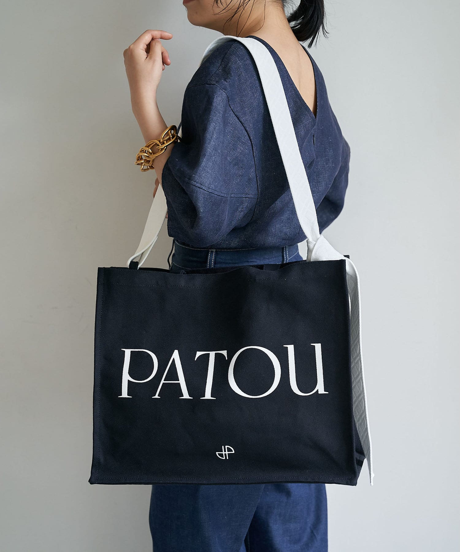 Whim Gazette(ウィム ガゼット) 【PATOU】ロゴTOTE